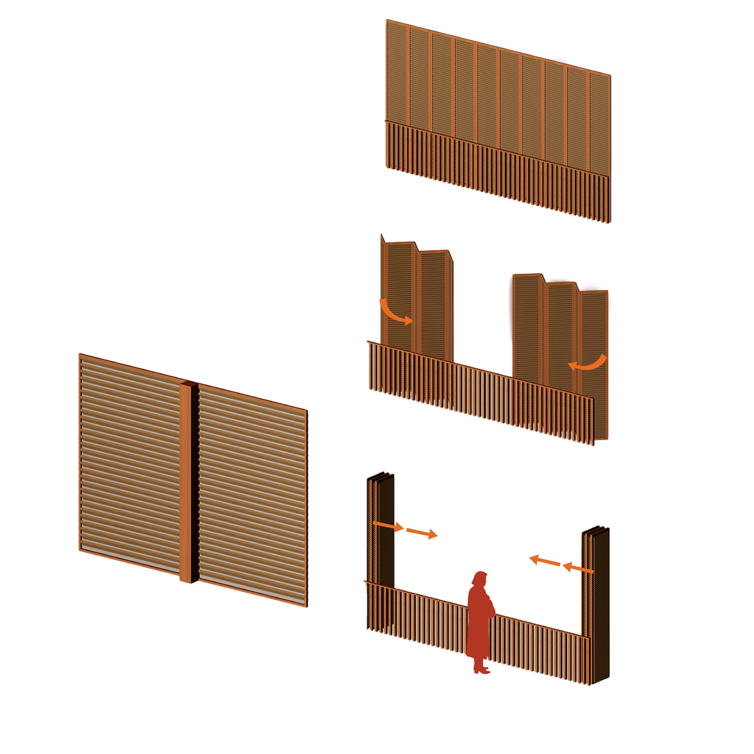 Wood Bifold Panel Assembly