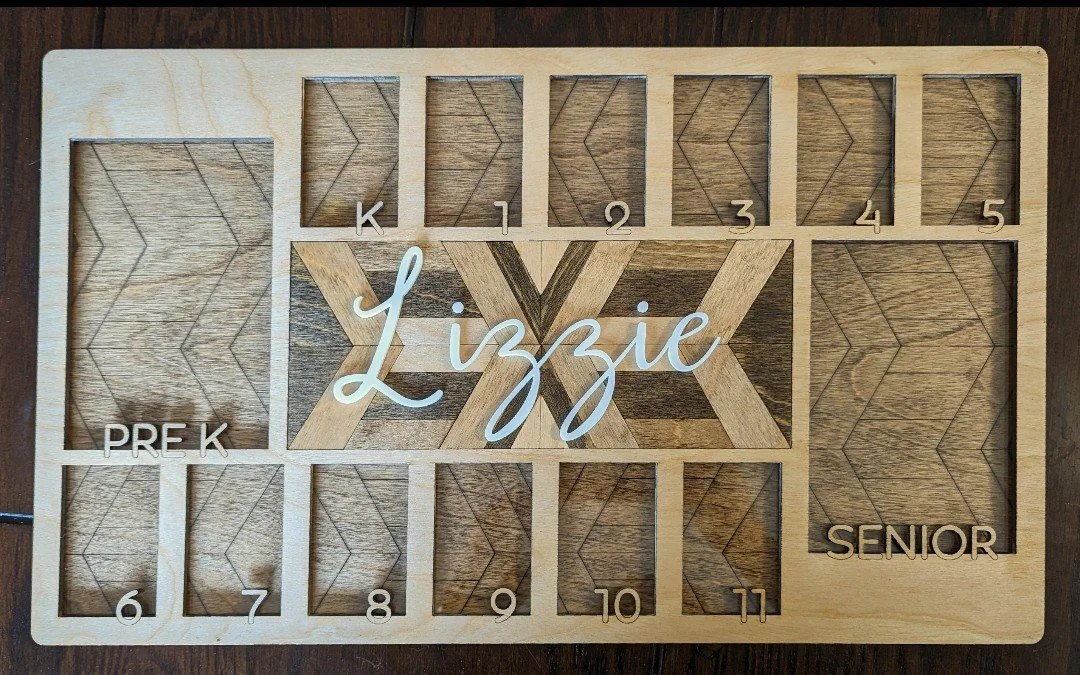 Personalized School Years Photo Frame