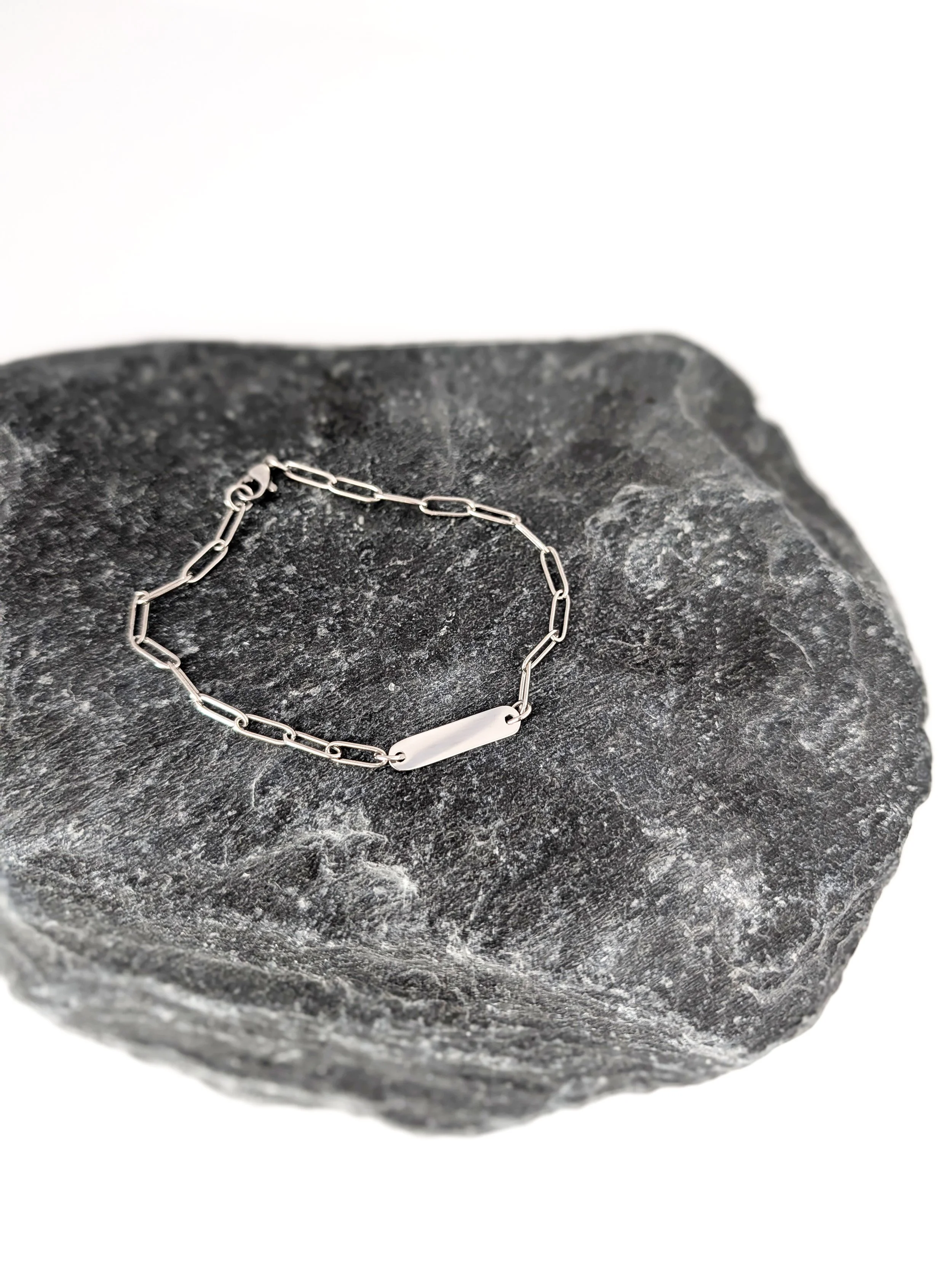 Paperclip Bar Bracelet