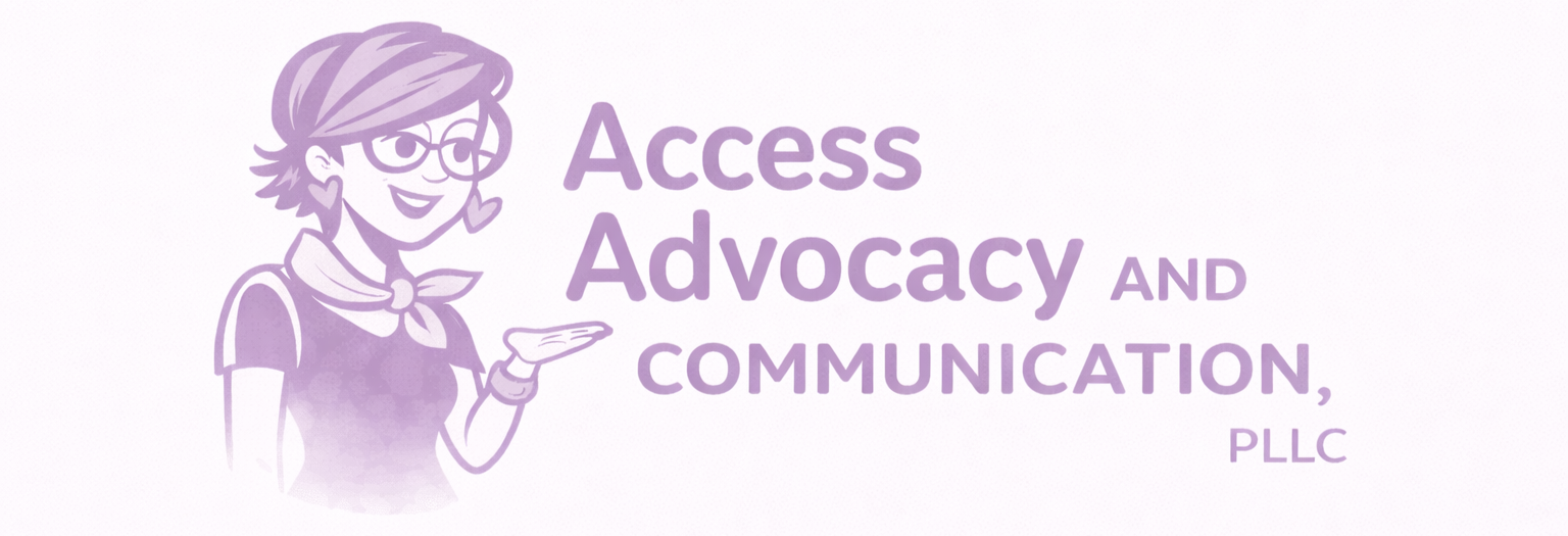 Logo, Access Advocacy and Communication PLLC