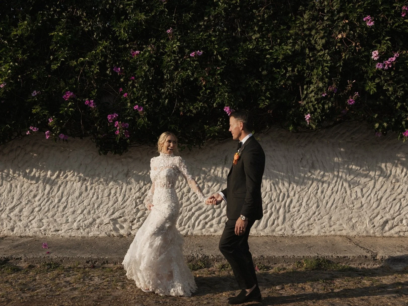 Recap of some unforgettable moments with Tyler &amp; Aaron:

1. Walking to the reception venue as newlyweds.
2. The boys looking way too good.
3. A portrait of these two&hellip; because one is never enough.
4. The Cheetah girls + Benito casually eati