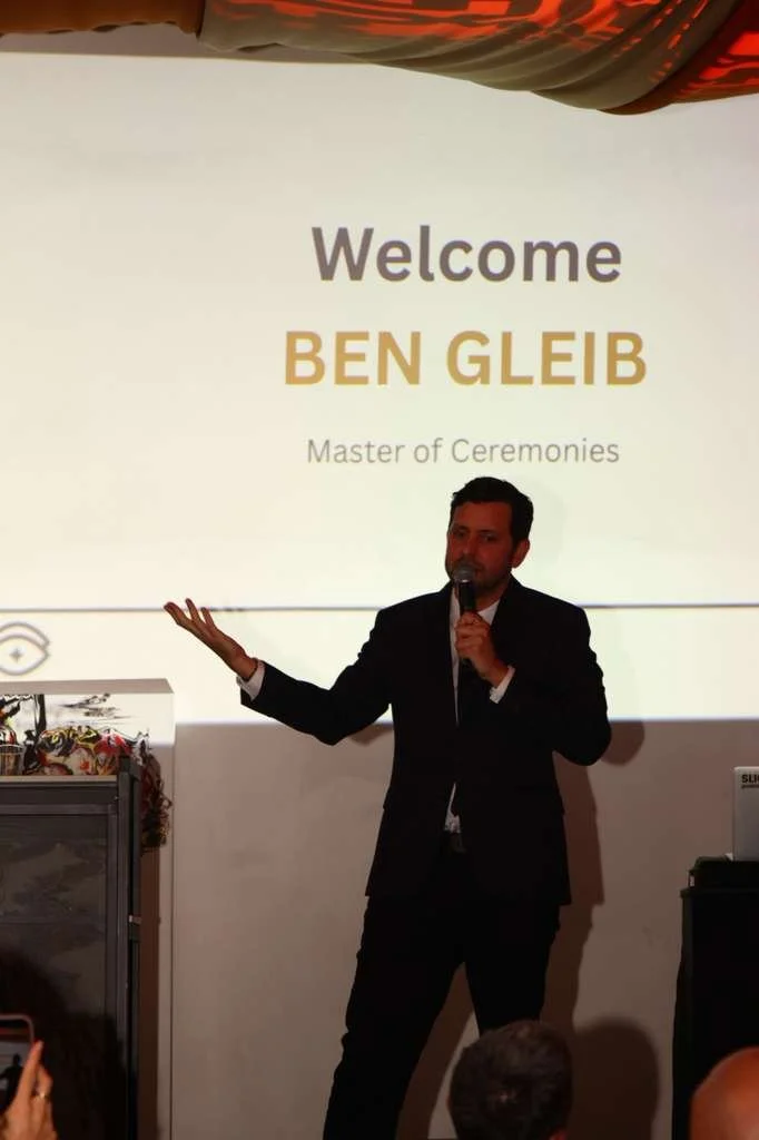 Ben Gleib performing for the gala