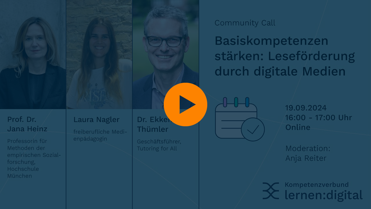 Community Call des Kompetenzverbunds lernen:digital