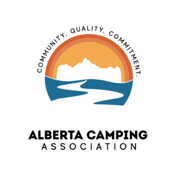 Alberta Camping Association Logo with the text Community, Quality and Committment