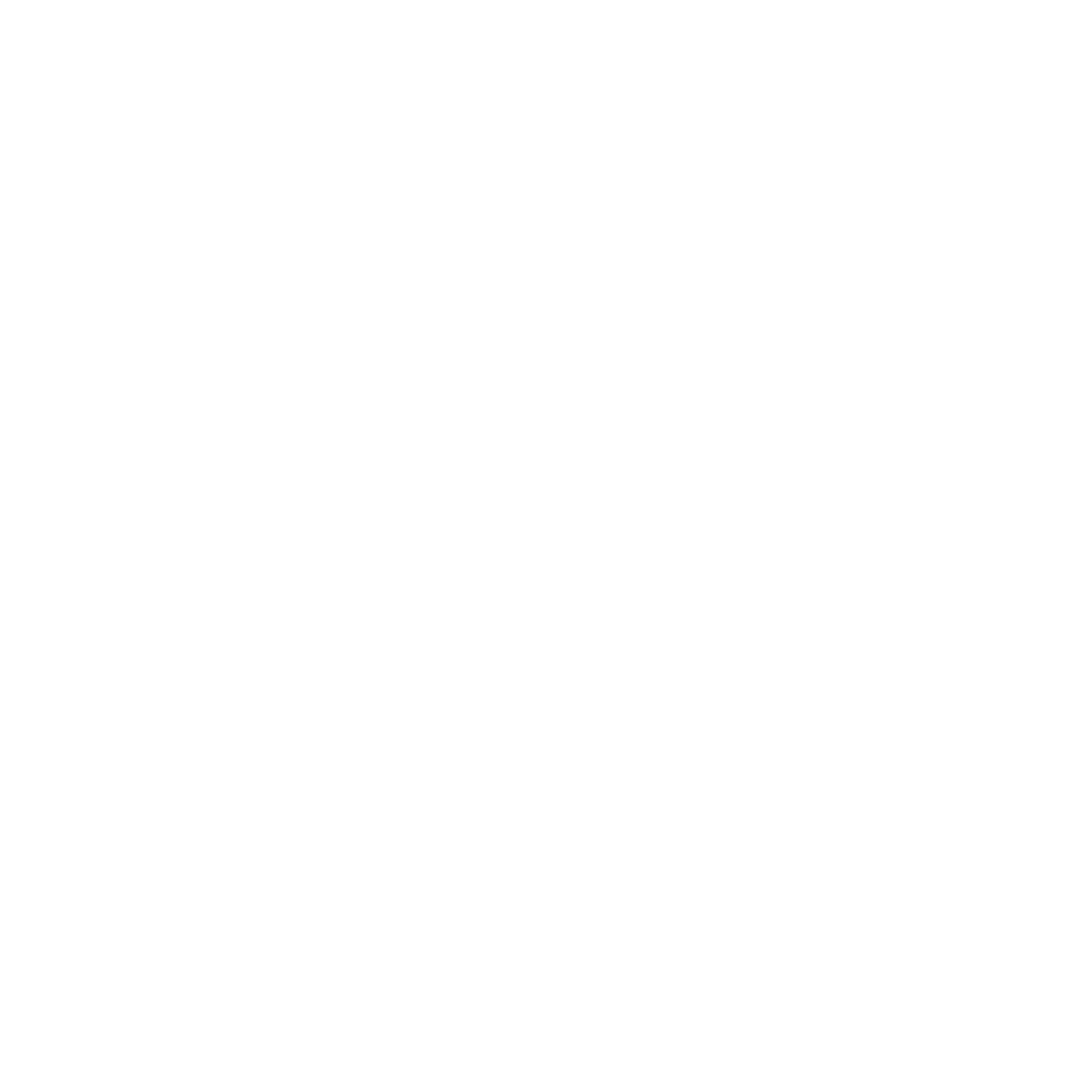 Stylized white logo on black background with arrow and letter R