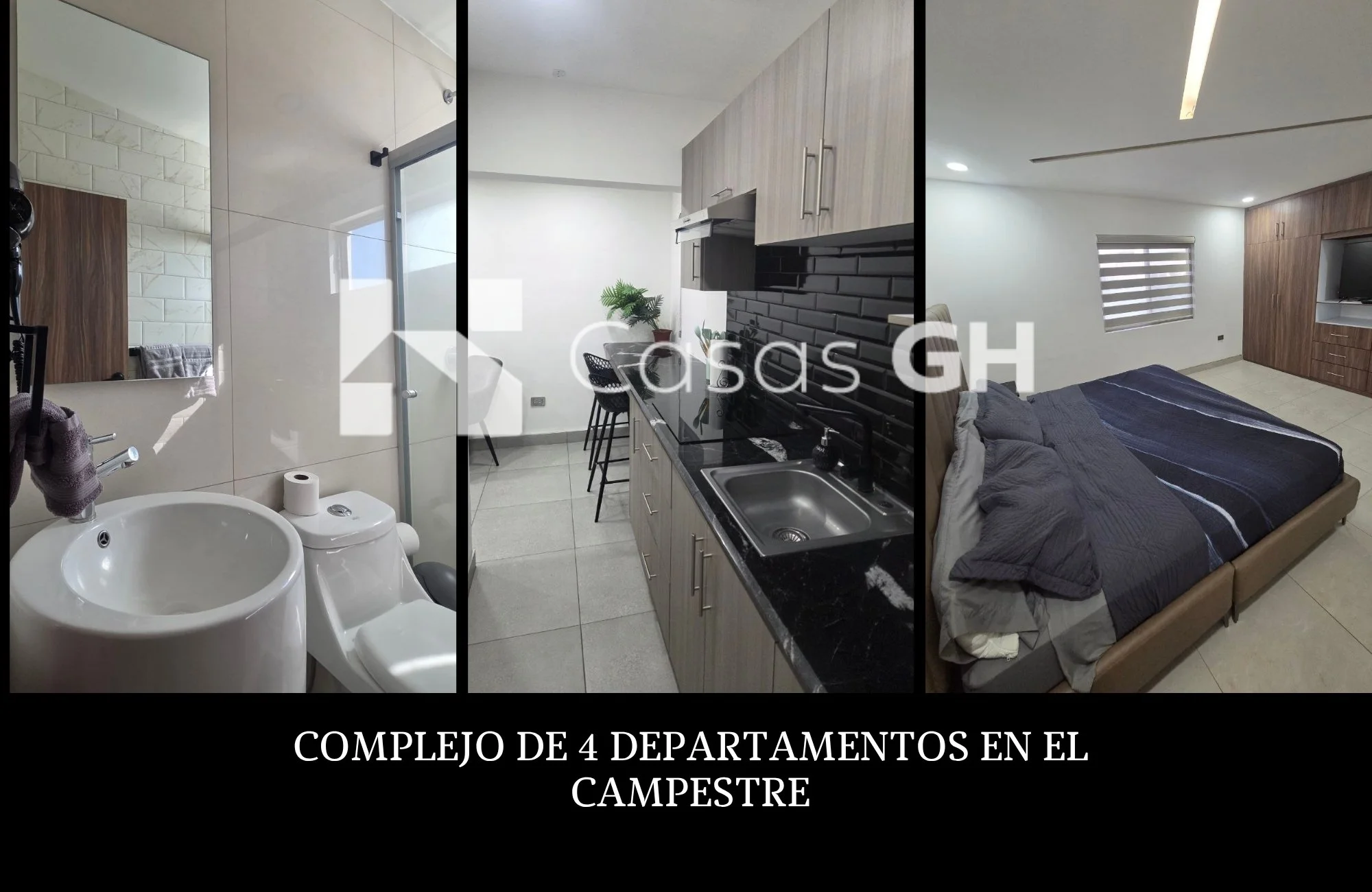 VENTA DE COMPLEJO DE 4 DEPARTAMENTOS EN EL CAMPESTRE