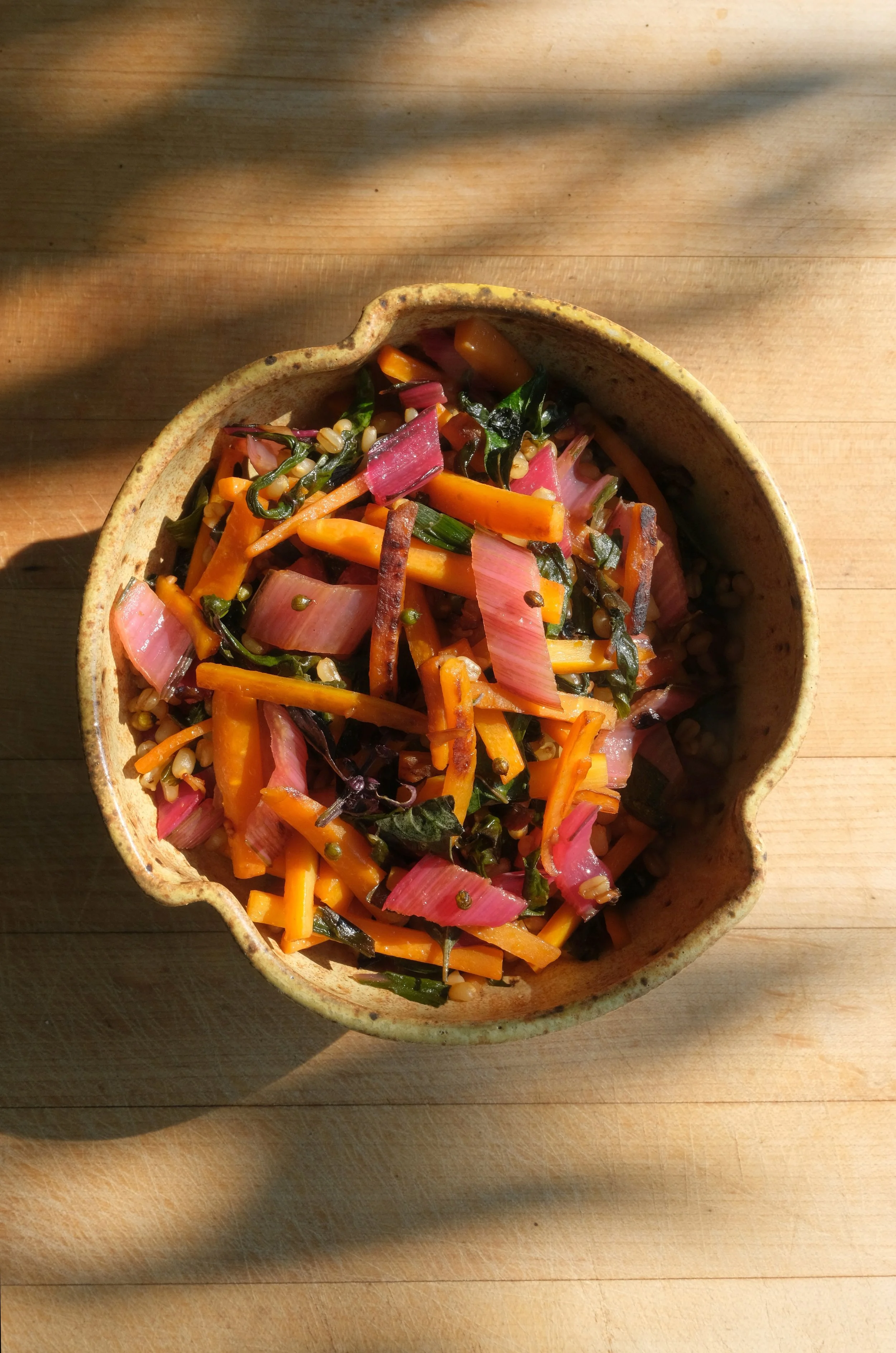 Carrot and Chard Stir Fry