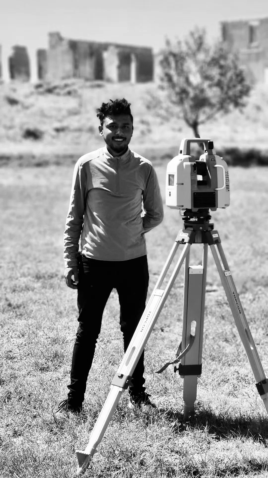 Saksham Timalsina during the project, Fort Laramie