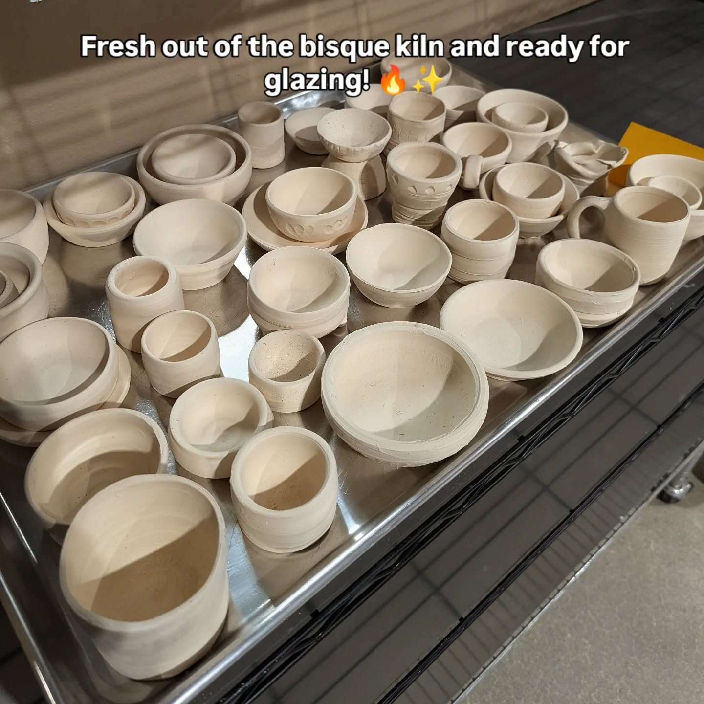 Yes, these are all made by BEGINNING wheel students in their first few classes&hellip; and yes &mdash; you can make pots like this too!
Every wobbly start turns into something beautiful with practice, patience, and a little clay on your hands. These 