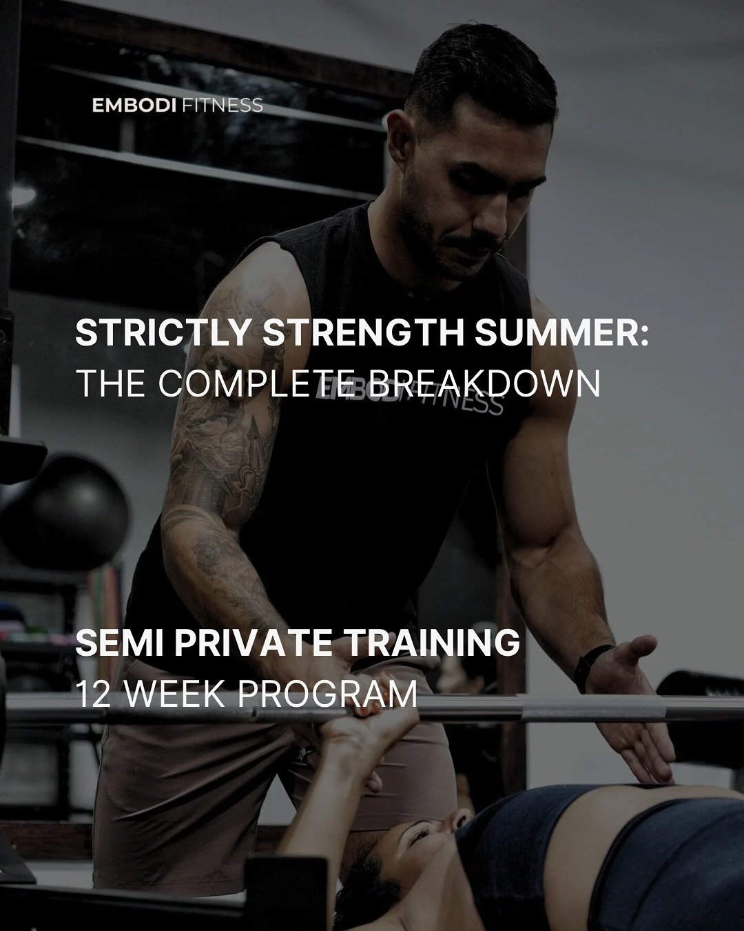 STRONGER. SMARTER. SUMMER.

We are 1 week into our strictly strength program! 

Strictly Strength Summer is 12 weeks of structured training that actually builds you &mdash; not just burns you out.

No fluff. Just full-body programming rooted in real 