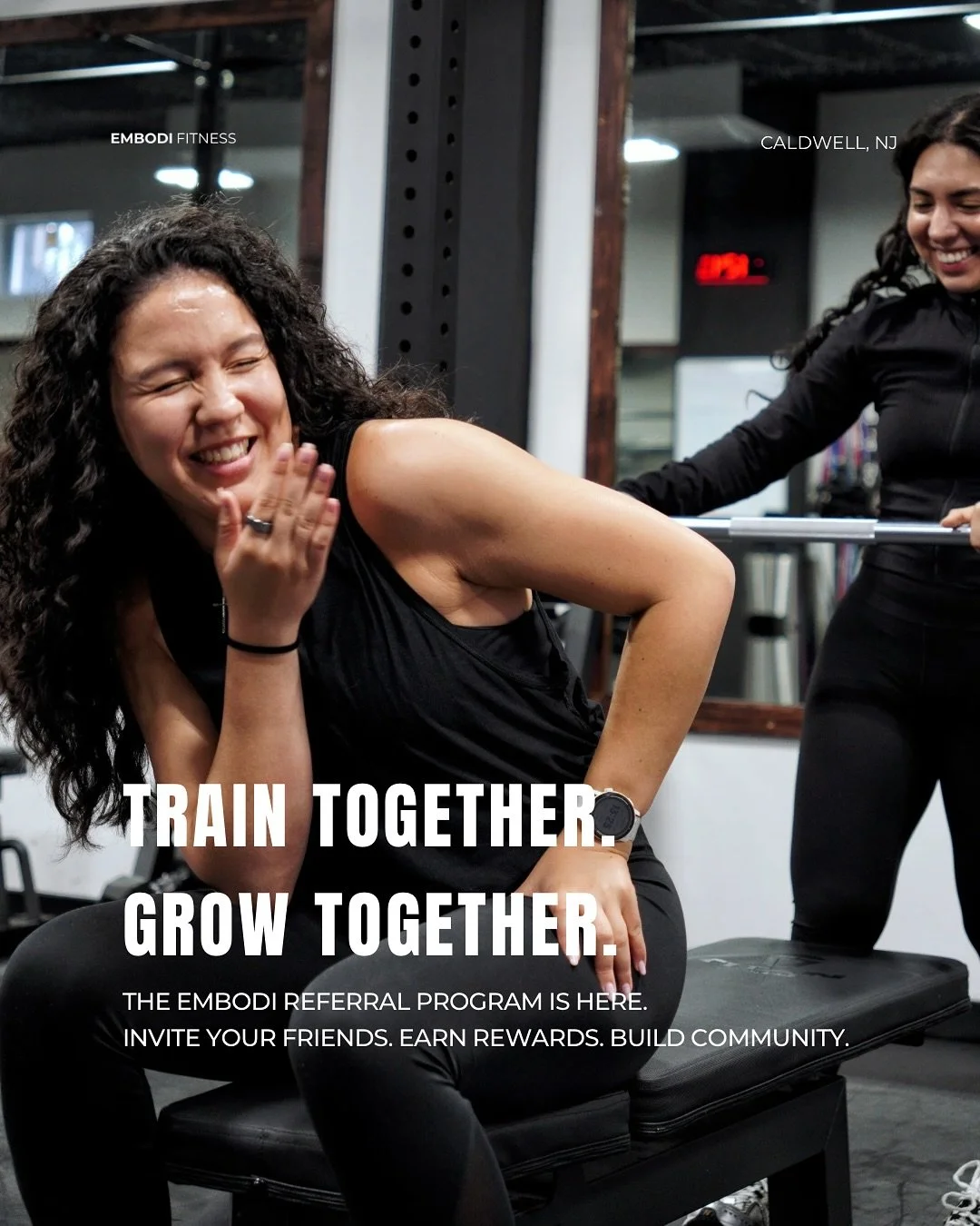 We made referring your friends simple &mdash; because good energy should be shared.

Here&rsquo;s how it works:
1️⃣ Invite your friend &mdash; submit referral form
2️⃣ They complete the EMBODI:Day one consultation 
3️⃣ Train free for 2 weeks. 4 sessi