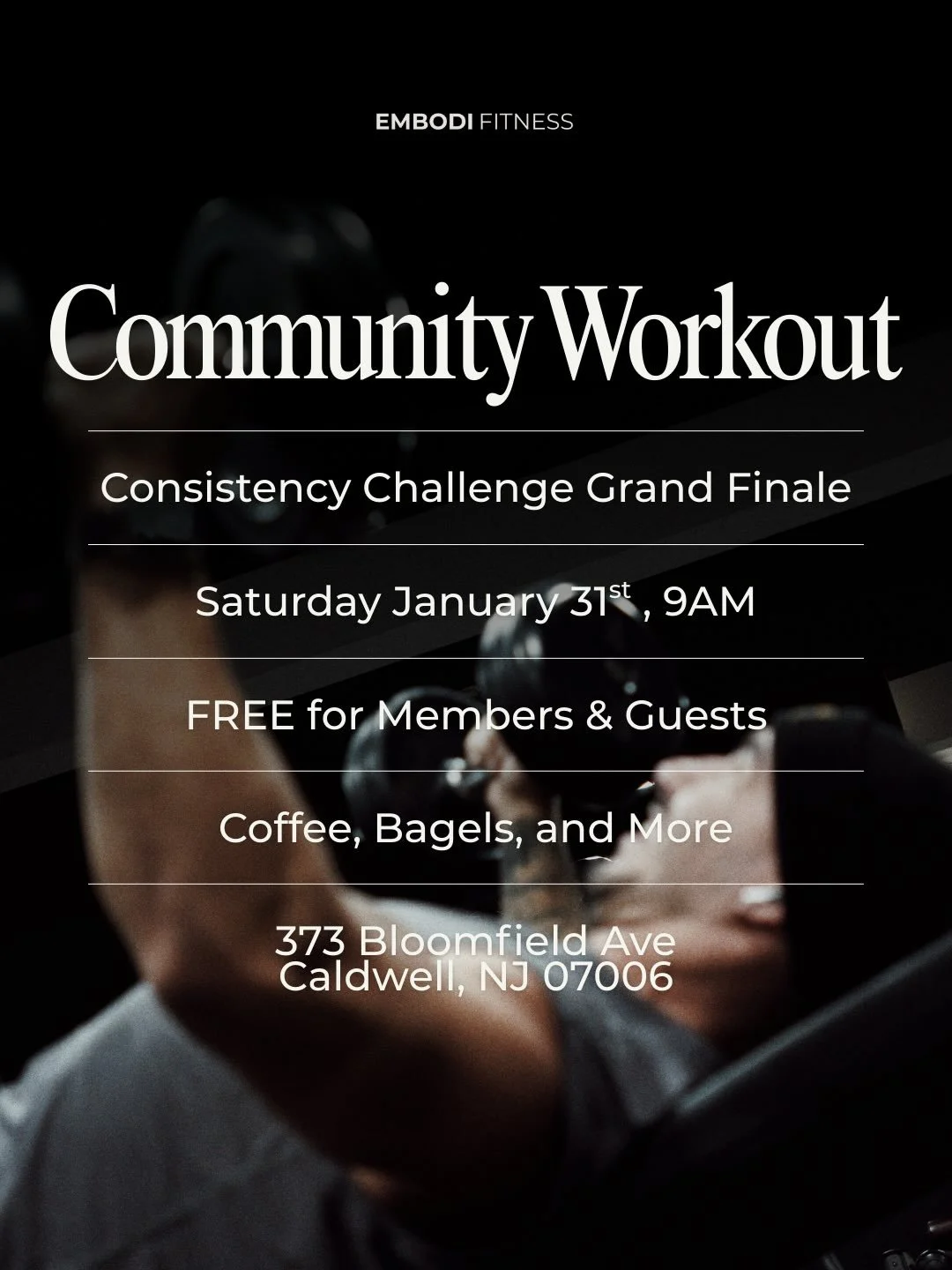You showed up all month.
Now we celebrate together.

9AM start time | Raffle Giveaways | FREE to all
Book via the link in our bio. 

Community workout + food after.
Tag who you&rsquo;re bringing 👇