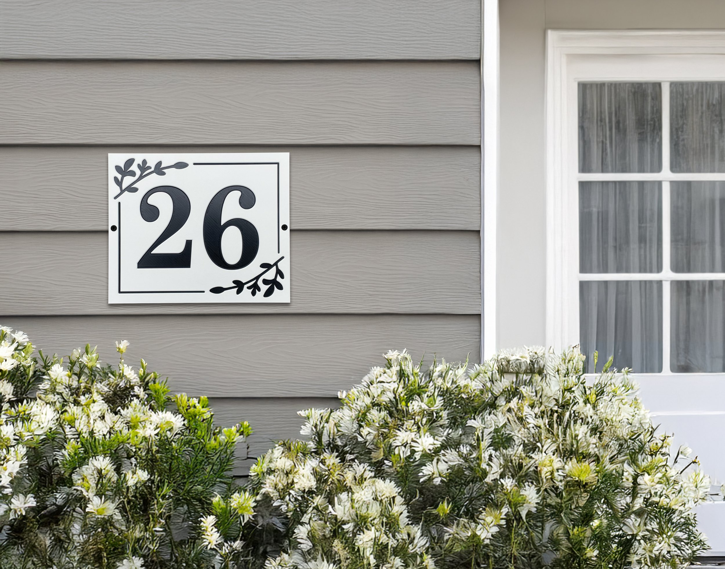 Floral Address Sign Elegant address Sign House Number Sign.jpg
