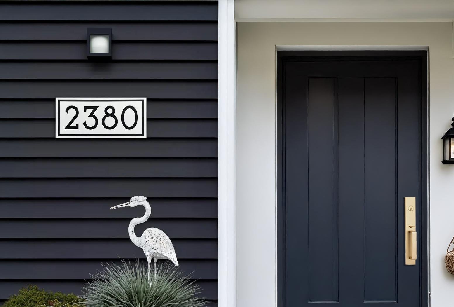 Address Sign for Coastal Home Weatherproof