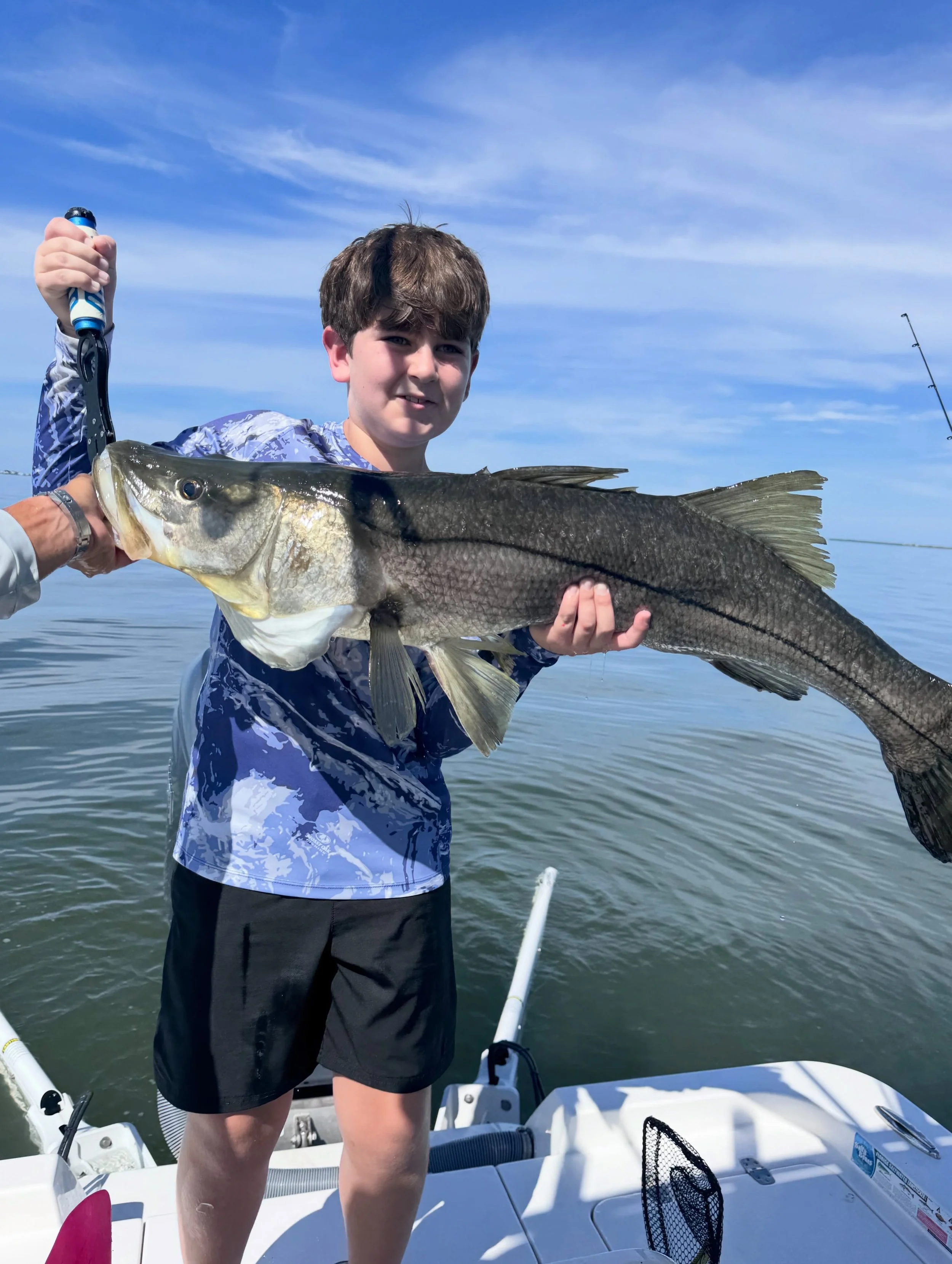 For post 200!!!
Repeat clients. 
First trip we did 9 redfish and 4 snook around 30&rdquo;
Second trip they wanted a 40&rdquo; snook&hellip;
Love when a plan comes together 🔥🤘🏾