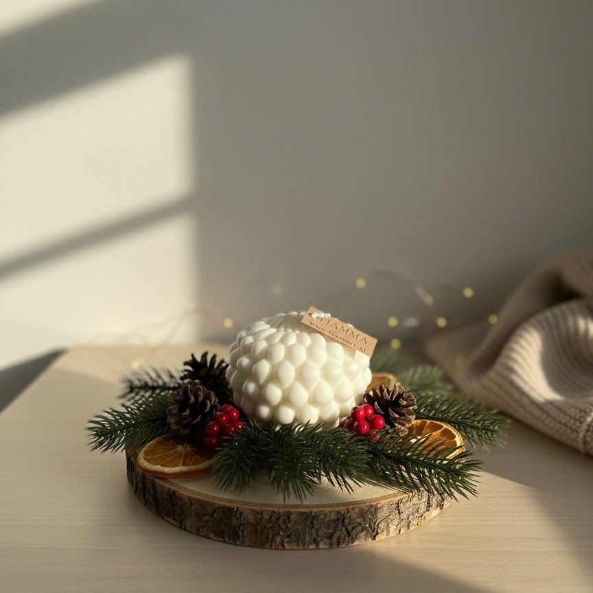 Sveča Kapljica - igriva, sodobna in popolna za tiste, ki obožujejo preprostost z znanjem.

Postavi jih na lesen krožnik ali med vejice - in tvoj venček bo zasijal v novi obliki.

🌿 Ročno ulite, 100 % rastlinski vosek, čisto gorenje.

#f