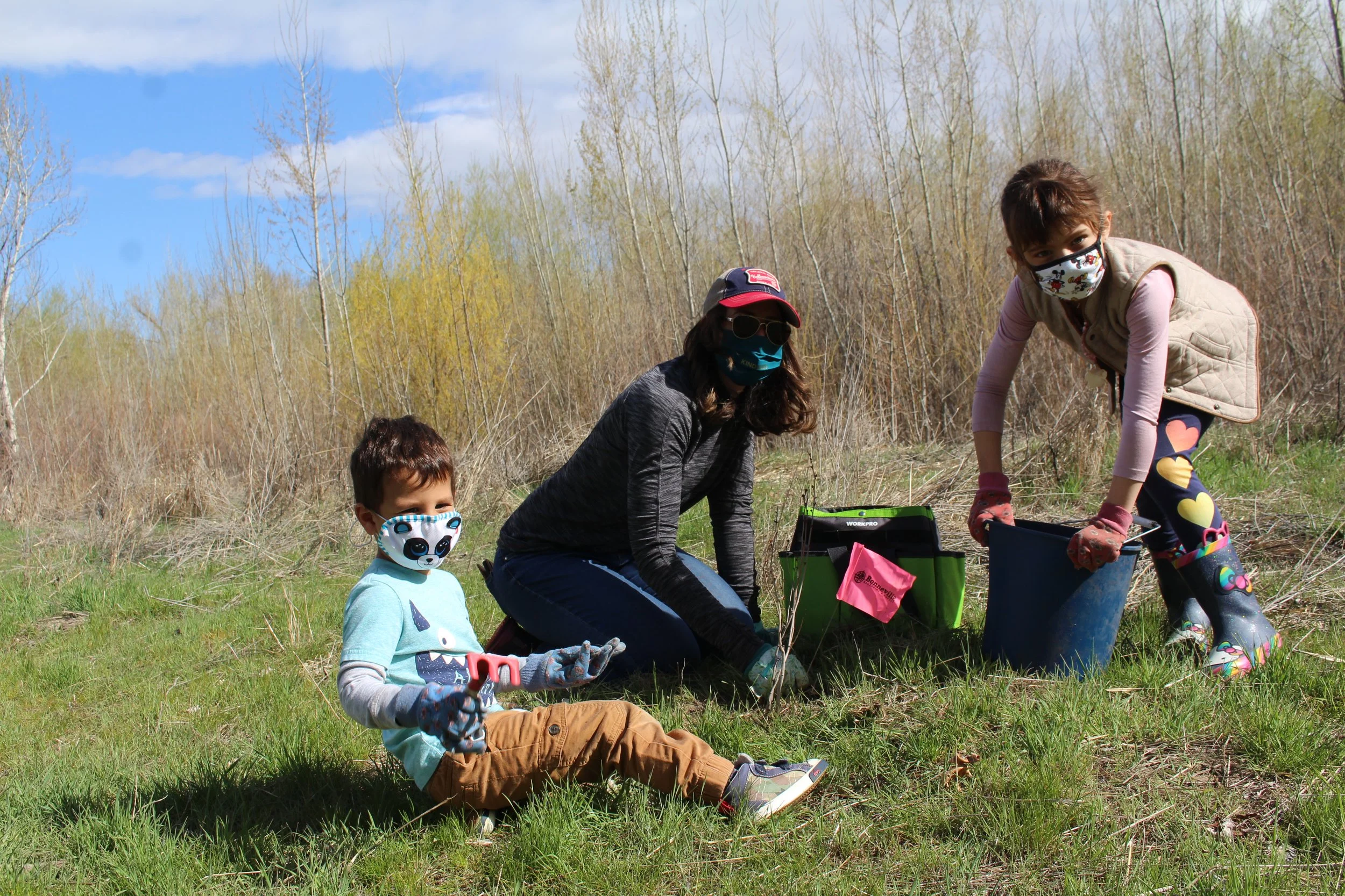 We love to get the children involved in the workdays. They seem to enjoy it as well!