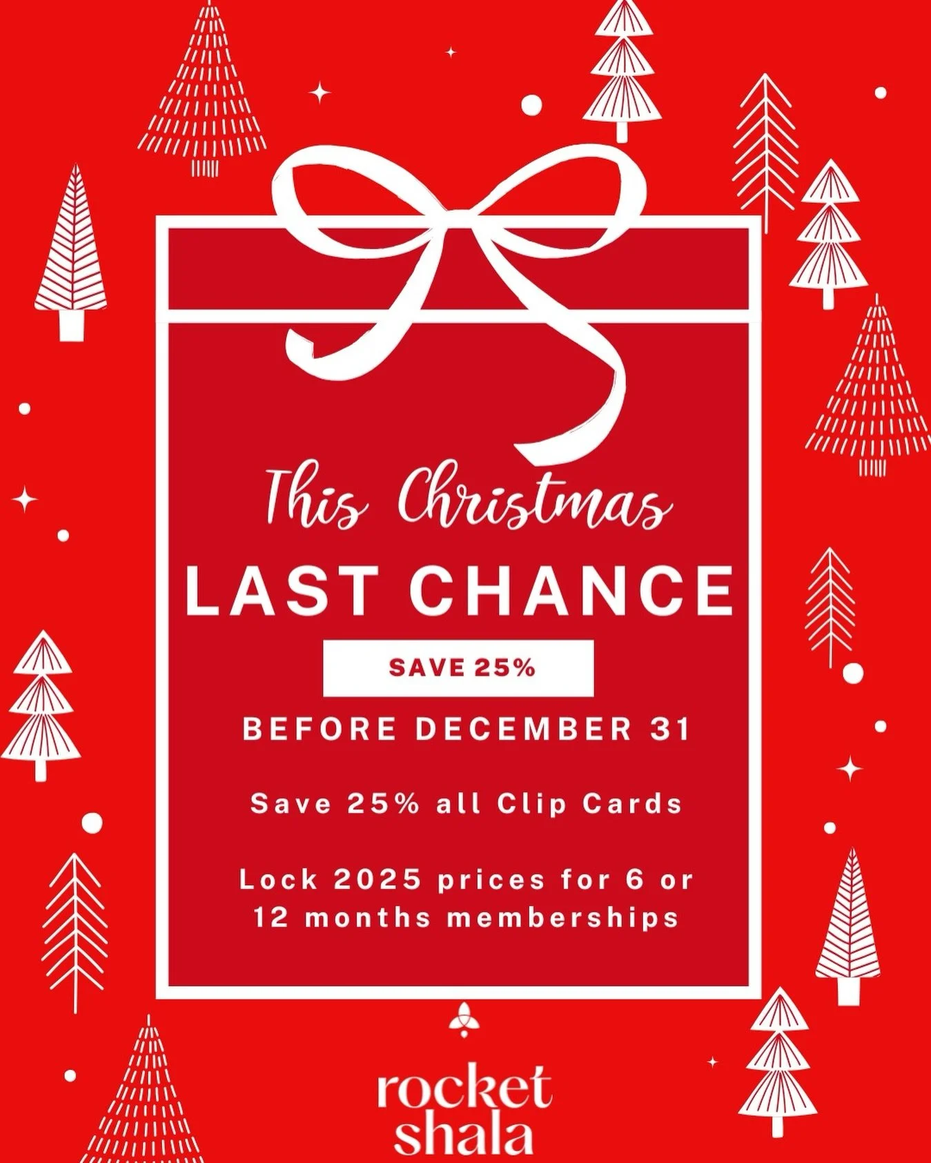 ✨ Prices Increase by 25% in 2026 &mdash; Secure Today&rsquo;s Rate Before the New Year ✨

From 1 January 2026, prices will increase by 25% due to new VAT regulations.
Purchase before 31 December 2025 to avoid the increase and save 25%:
	&bull;	Save 2