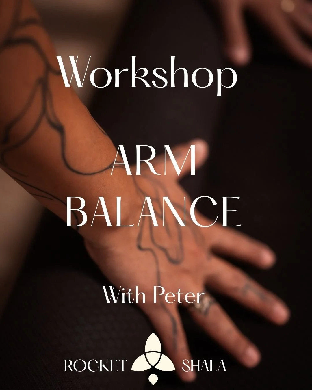 Join Peter at the Rocket Shala for an Arm Balance Workshop where we&rsquo;ll break things down step by step, build strength and confidence, and explore the lighter side of the practice.

Arm balances aren&rsquo;t just about strength, they&rsquo;re ab