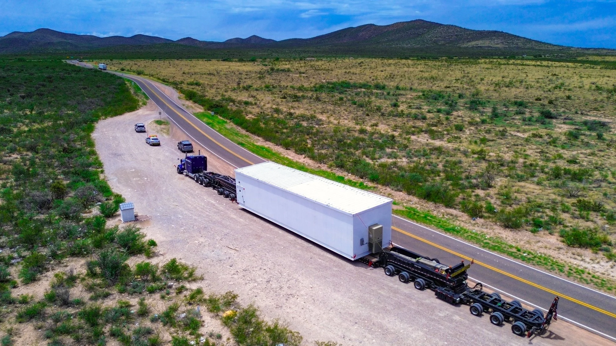 110,000 lb Switchgear Building Move, Houston, TX to Los Angeles, CA