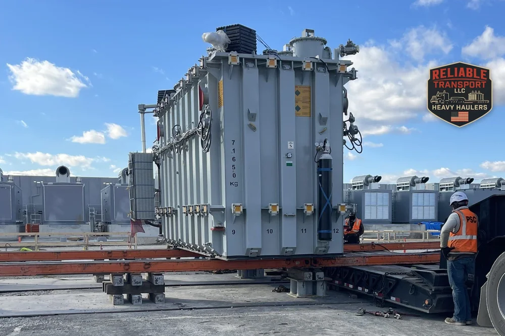 Power transformer at the delivery site in Obetz, Ohio