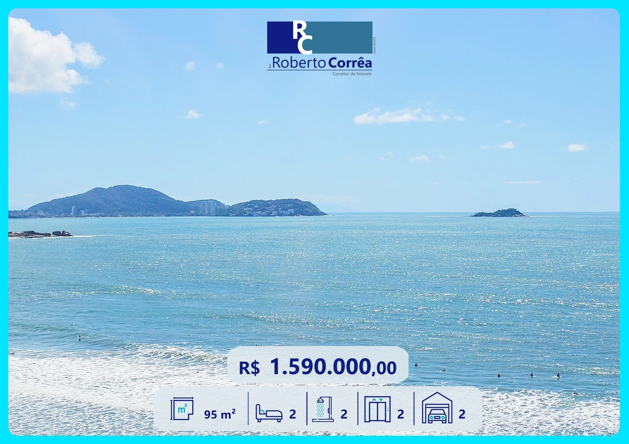 🏖️ Apartamento Reformado com Vista para o Mar &ndash; Praia das Ast&uacute;rias
📐 95 m&sup2; | 🚗 2 Vagas de Garagem
Ref.: 83375
🛏️ 2 Dormit&oacute;rios (sendo 1 Su&iacute;te)
🌅 Varanda com Churrasqueira e Vista ao Mar
🛋️ Sala aconchegante
🍽️ C