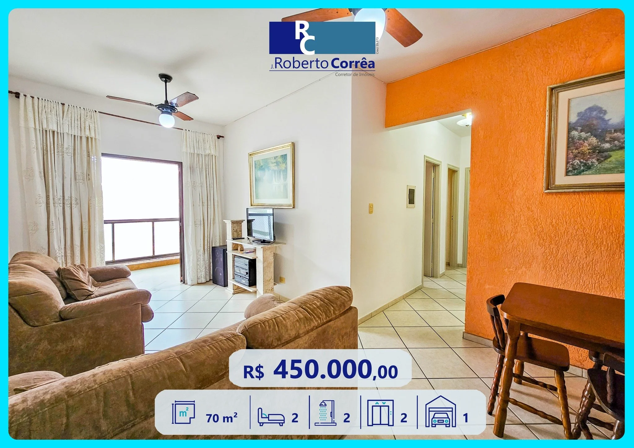 🏖️ Apartamento na Praia do Tombo &ndash; &Oacute;tima Localiza&ccedil;&atilde;o
📐 70 m&sup2; | 🚗 1 Vaga de Garagem
Ref.: 82450
🛏️ 2 Dormit&oacute;rios (sendo 1 Su&iacute;te)
🛋️ Sala com 2 Ambientes e Varanda
🍽️ Cozinha
🚻 Banheiro Social
🛗 Ele