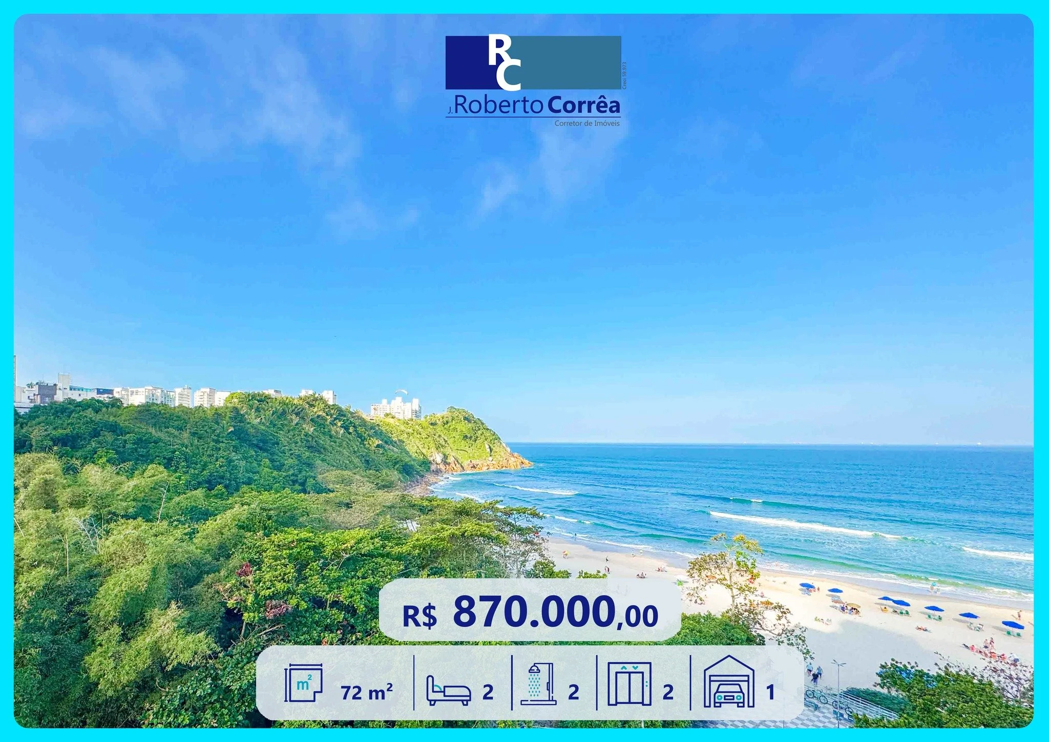 🌊 Apartamento em Frente ao Mar na Praia do Tombo &ndash; Vista Deslumbrante
📐 72 m&sup2; de &Aacute;rea &Uacute;til | 🚗 Vaga de Garagem
Ref.: 85924
🛏️ 2 Dormit&oacute;rios (sendo 1 Su&iacute;te)
🛋️ Sala com 2 Ambientes
🌅 Varanda com Linda Vista