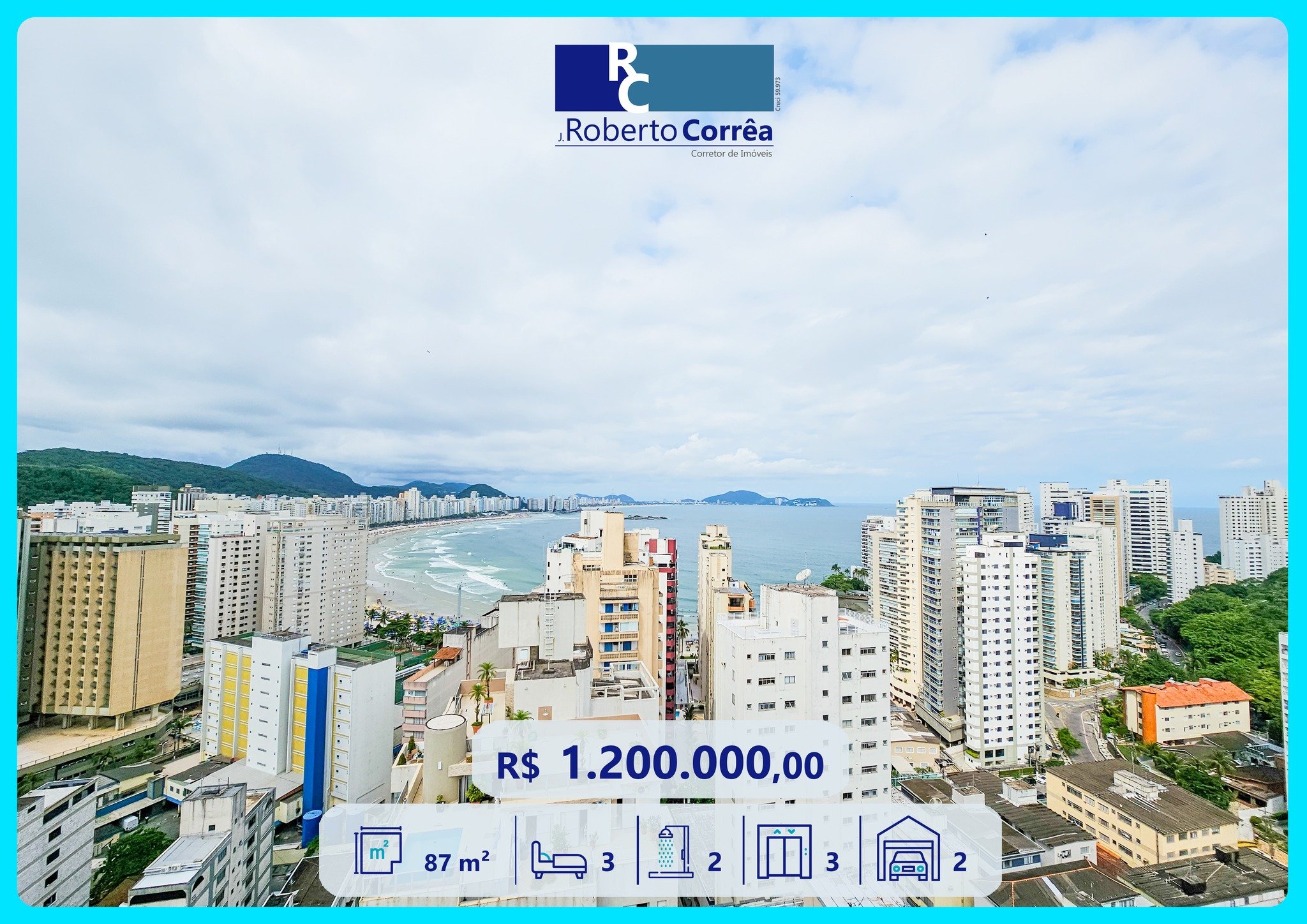✨ Apartamento com Ampla Varanda Gourmet na Praia das Ast&uacute;rias 🌊

📐 Aproximadamente 87 m&sup2; de &aacute;rea &uacute;til
🛏️ 3 dormit&oacute;rios (sendo 1 su&iacute;te)
🛋️ Sala integrada com varanda gourmet
🍽️ Cozinha em conceito aberto co