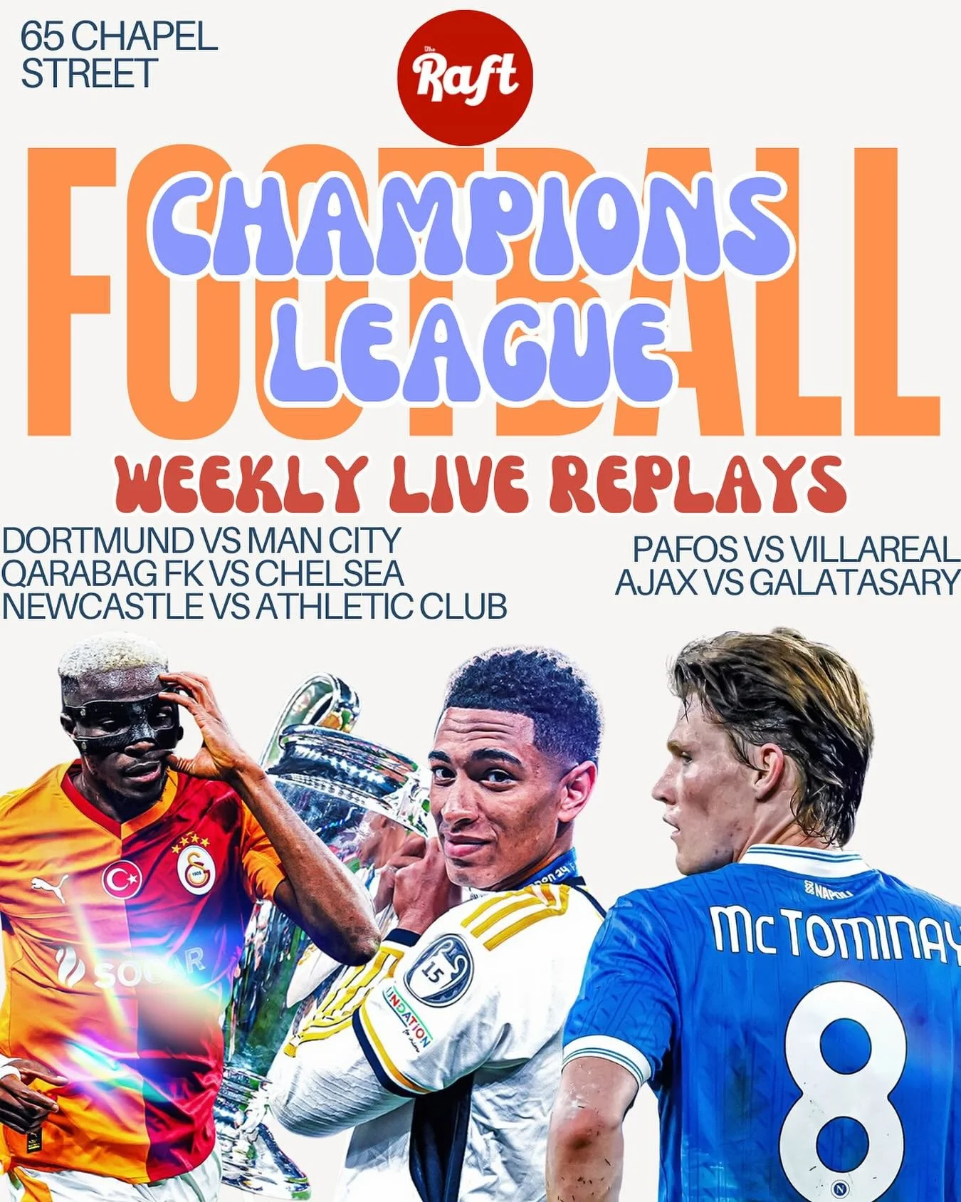 Champions league is heating up 🔥 Catch live replays here through our the week + some LIVE games here ⚽️