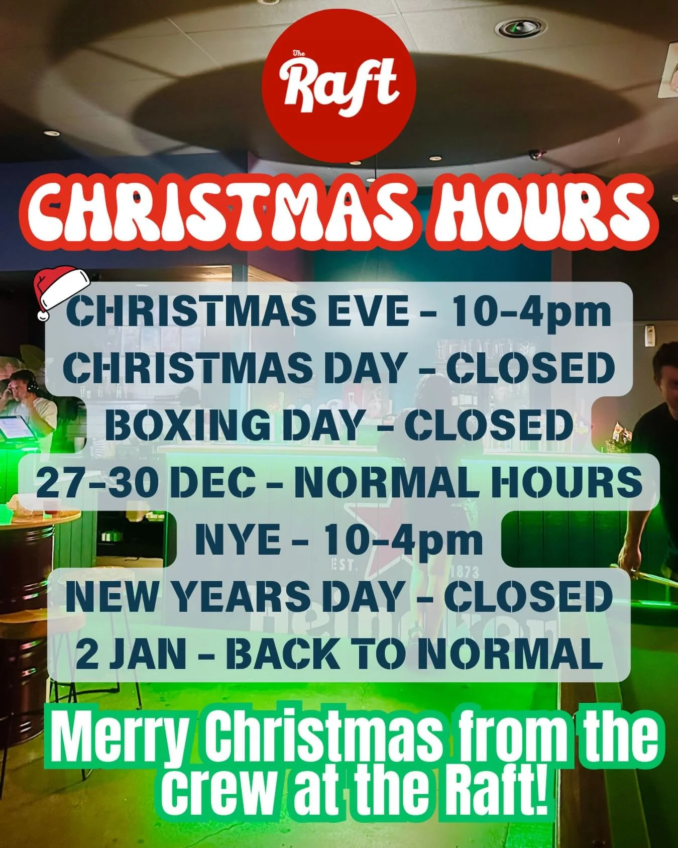 Christmas hours 🔥