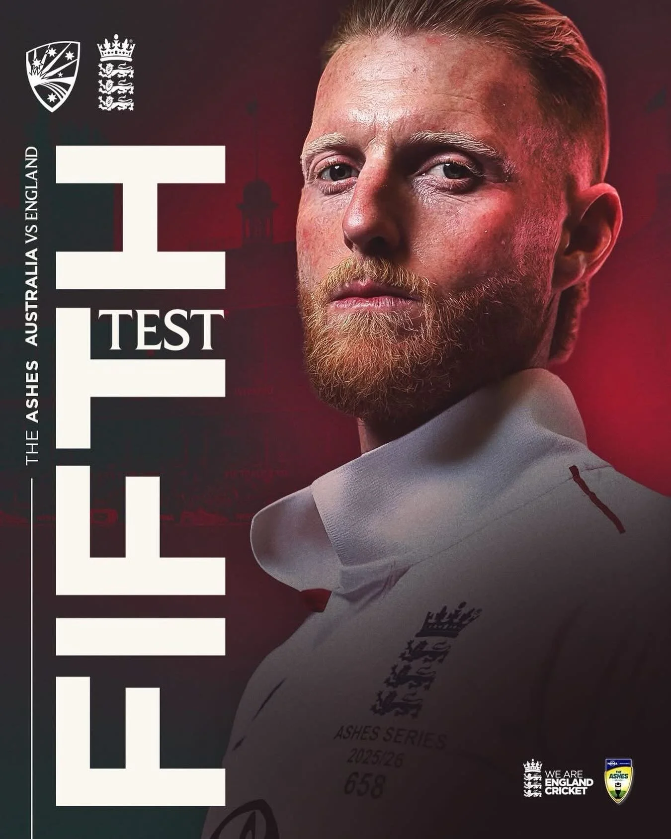 Fifth and final test today 🏴󠁧󠁢󠁥󠁮󠁧󠁿🇦🇺