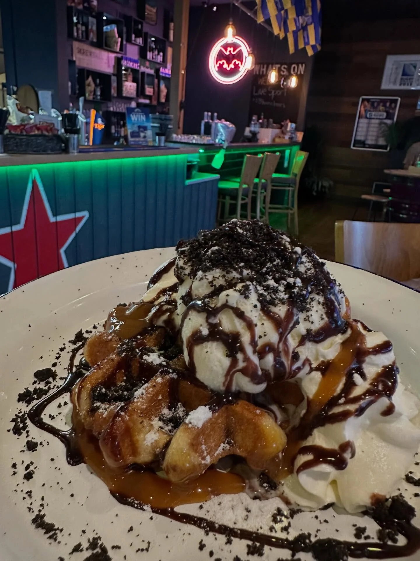 Waffles 😋 $10 today from 4pm 🙌