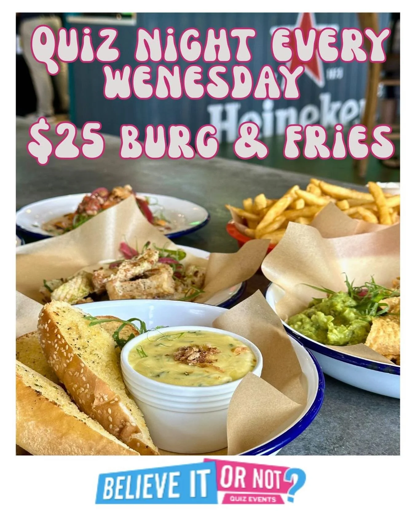 Wednesdays are for quiz nights and great burger deals 🙌