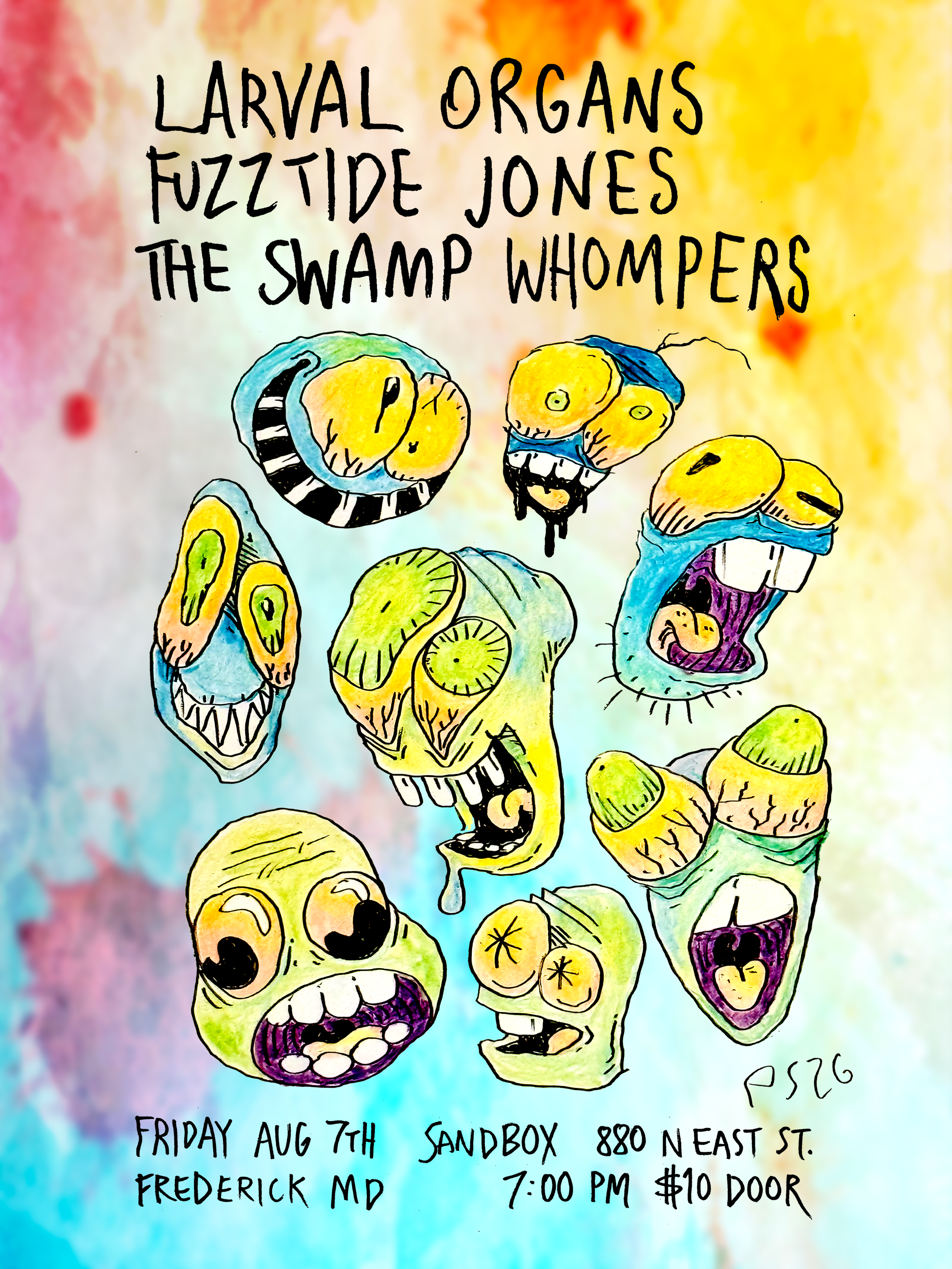 Larval Organs, Fuzztide Jones & The Swamp Whompers
