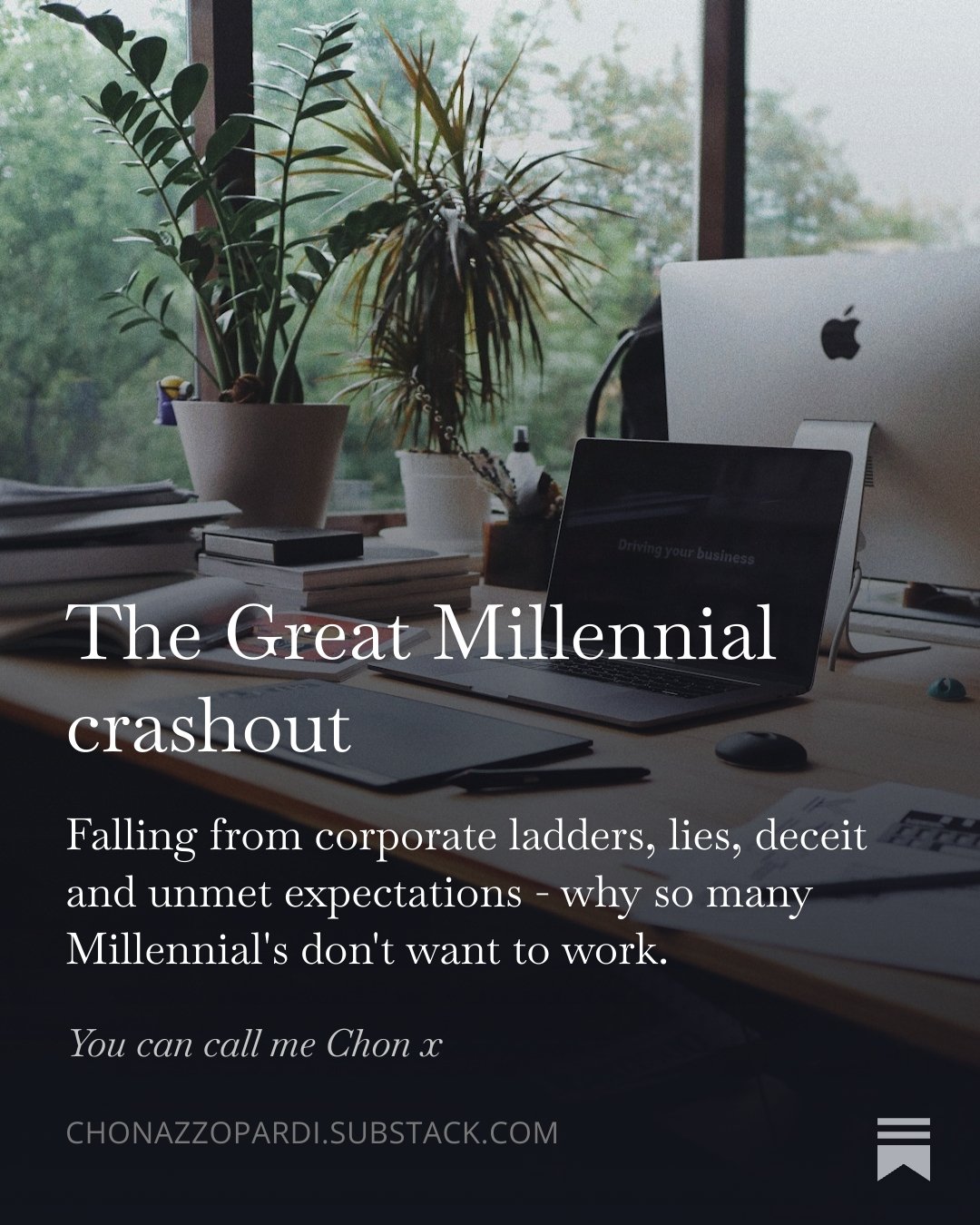 An article: The Great Millennial Crashout