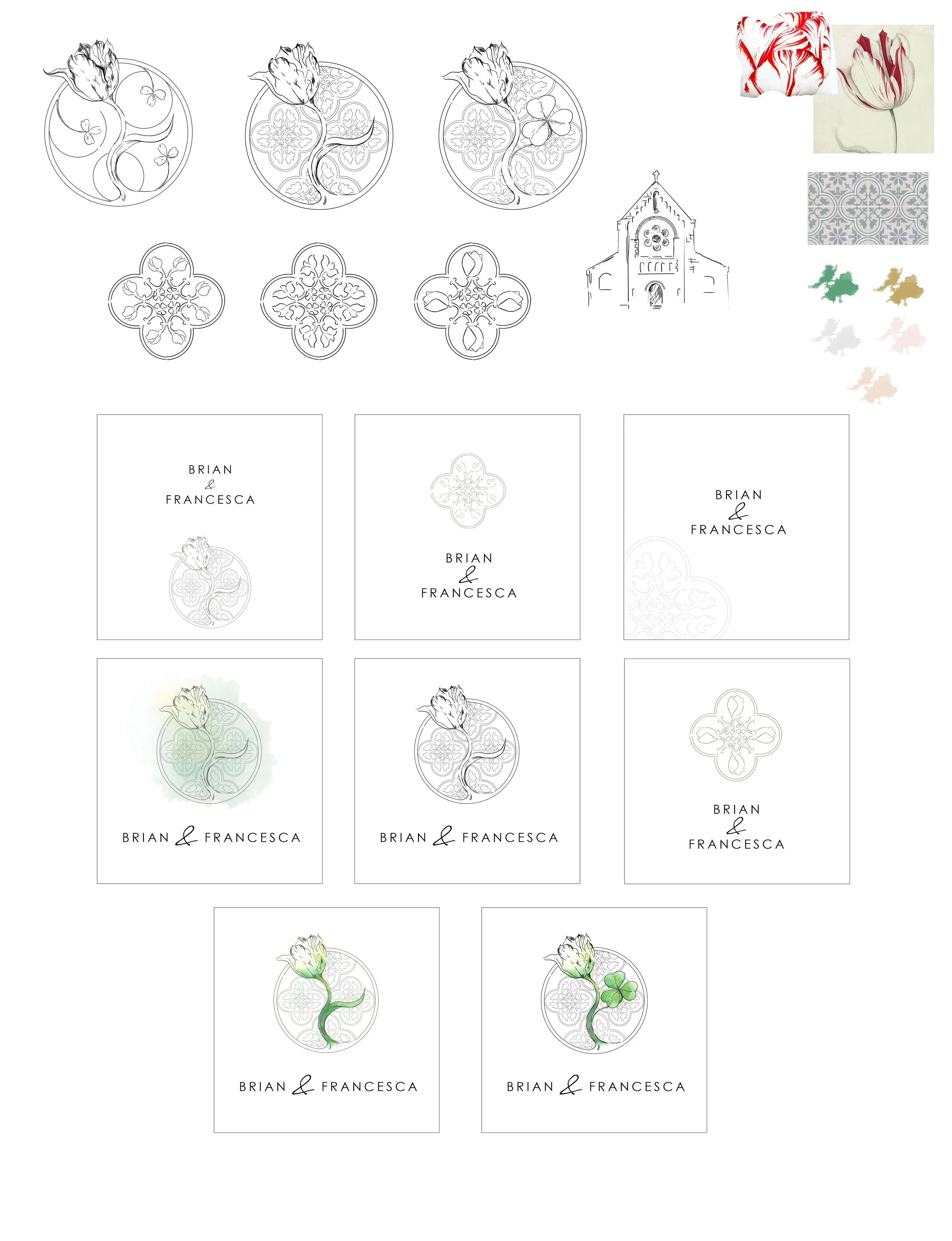 Illustrations for a wedding