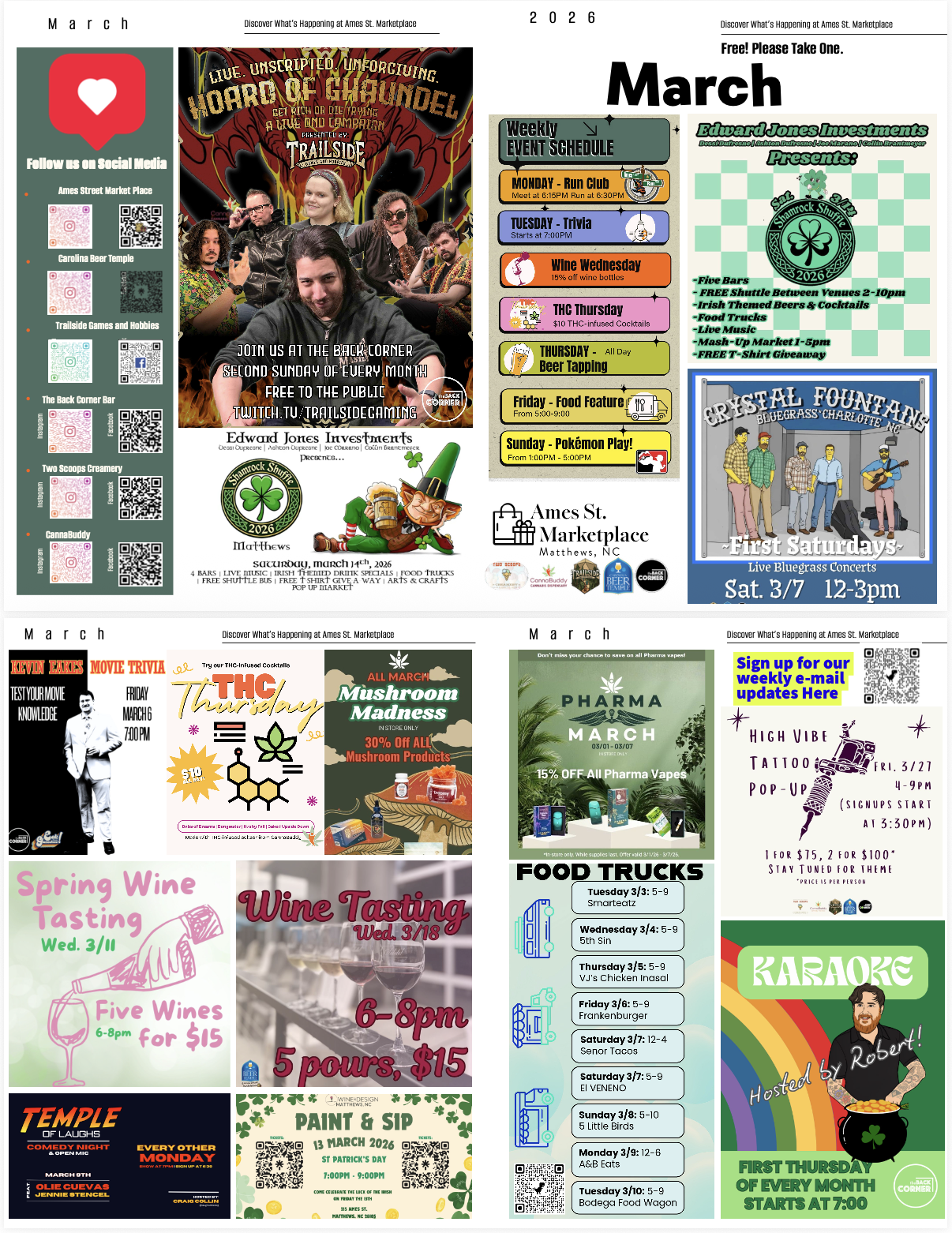 Monthly promotional printed newsletter