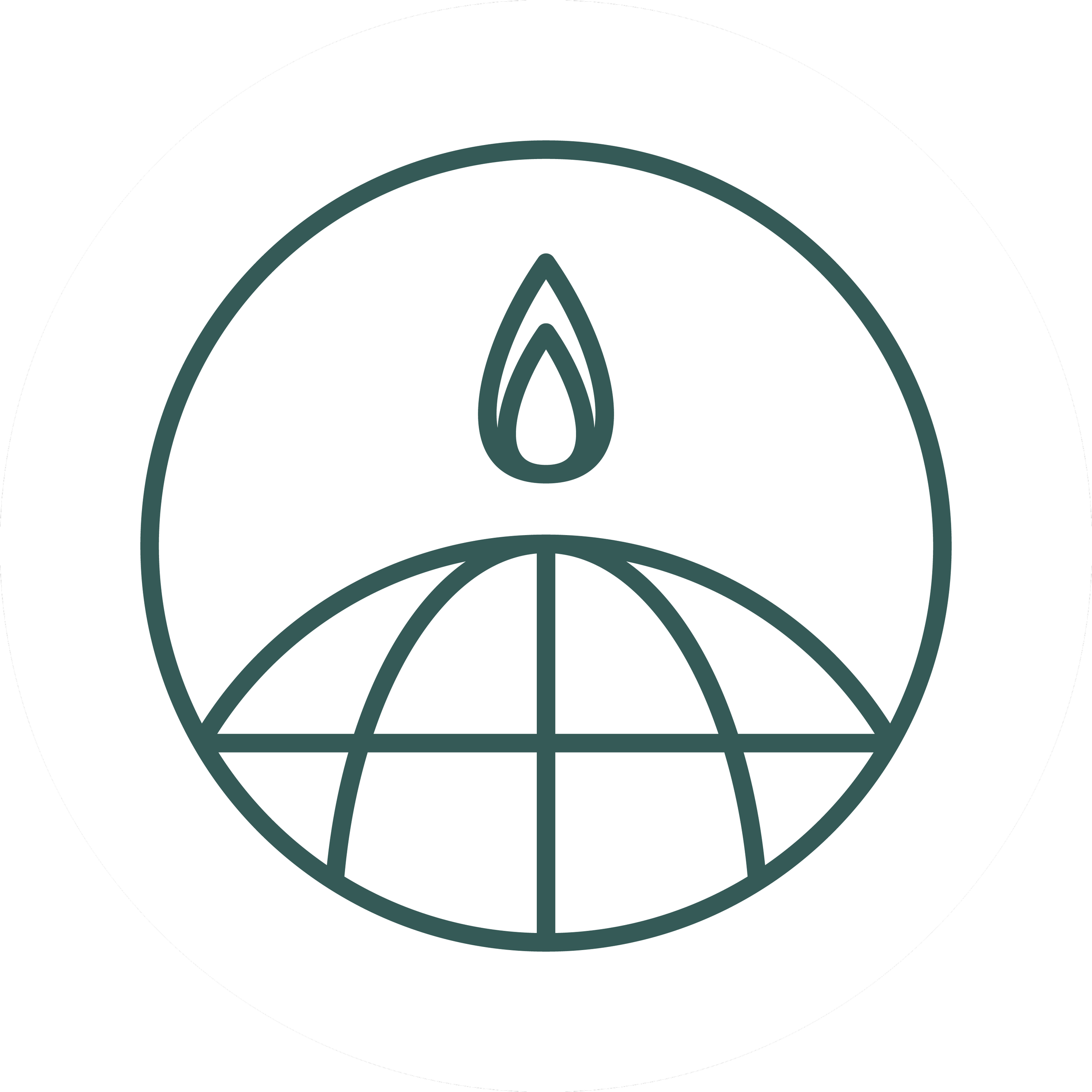 Geothermal energy icon representing utility-scale geothermal power generation as a long-term energy development option for tribal nations