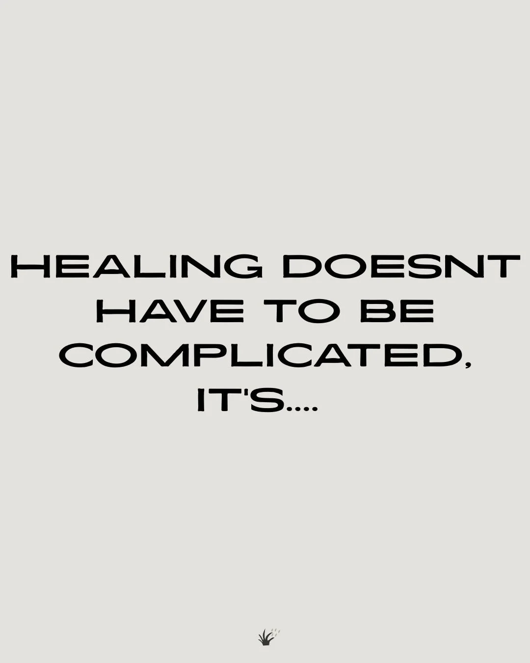 Healing often feels complicated but it&rsquo;s not. We often break it down to explain.. it is ONE step. ONE choice. ONE shift. ONE decision. ONE conversation. ONE &ldquo;No!&rdquo; 

Small changes add up to major internal shifts. We would love to jou