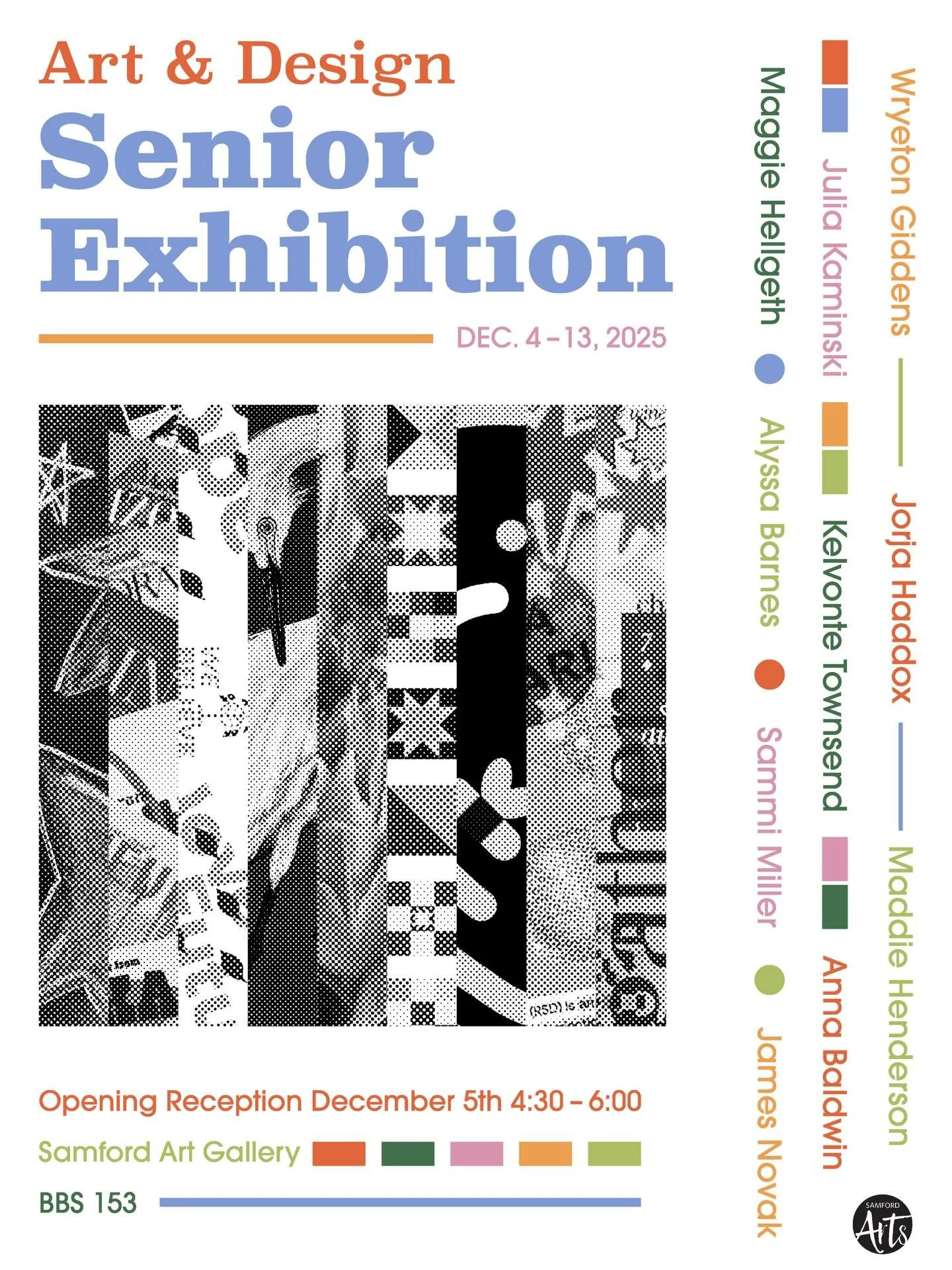 Had the chance to make the poster for our graphic design showcase! Loved getting to incorporate all the projects from my classmates into the poster!