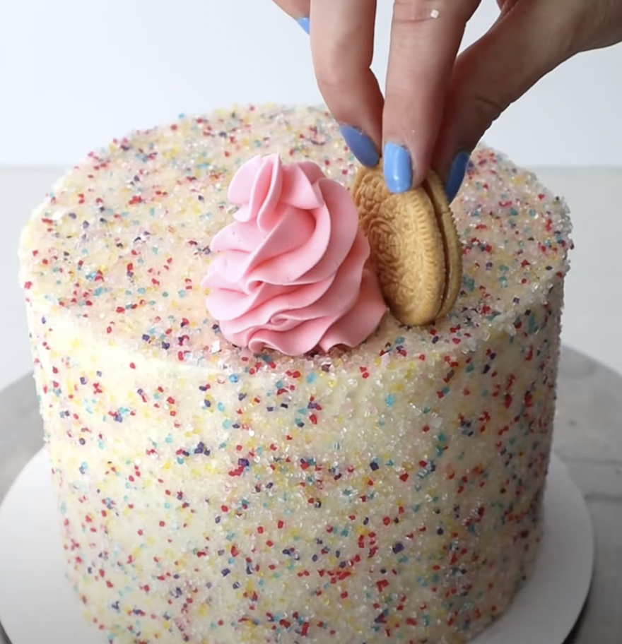 Add an Oreo right next to the swirl.