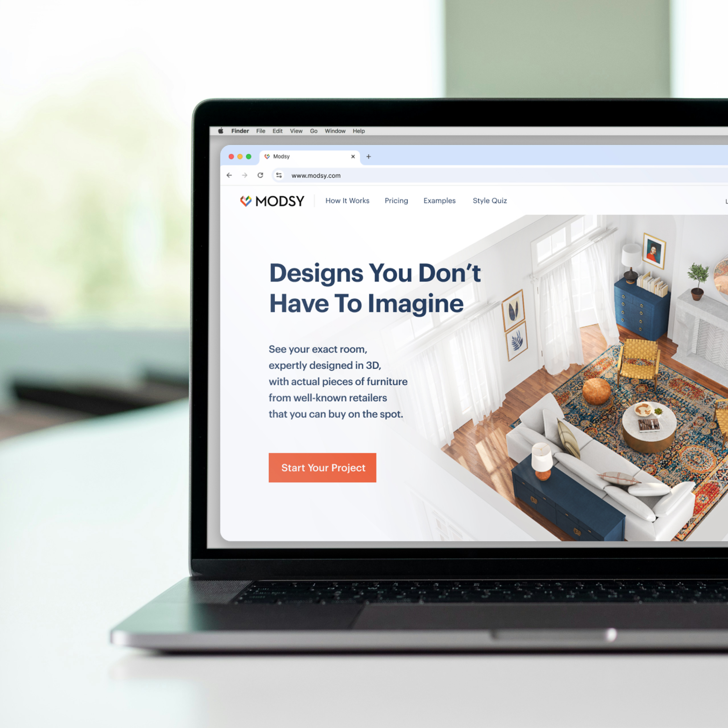 Modsy Homepage Research and Redesign
