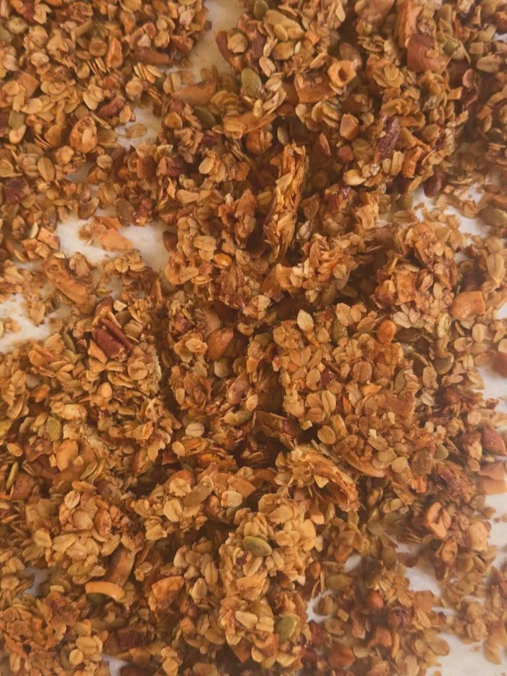 I have been making some version of this granola for years and years. It&rsquo;s evolved slightly but mostly stayed the same because it is so. Good. Most granolas are primarily just oats but the nuts really shine here. It&rsquo;s so crunchy and fabulo