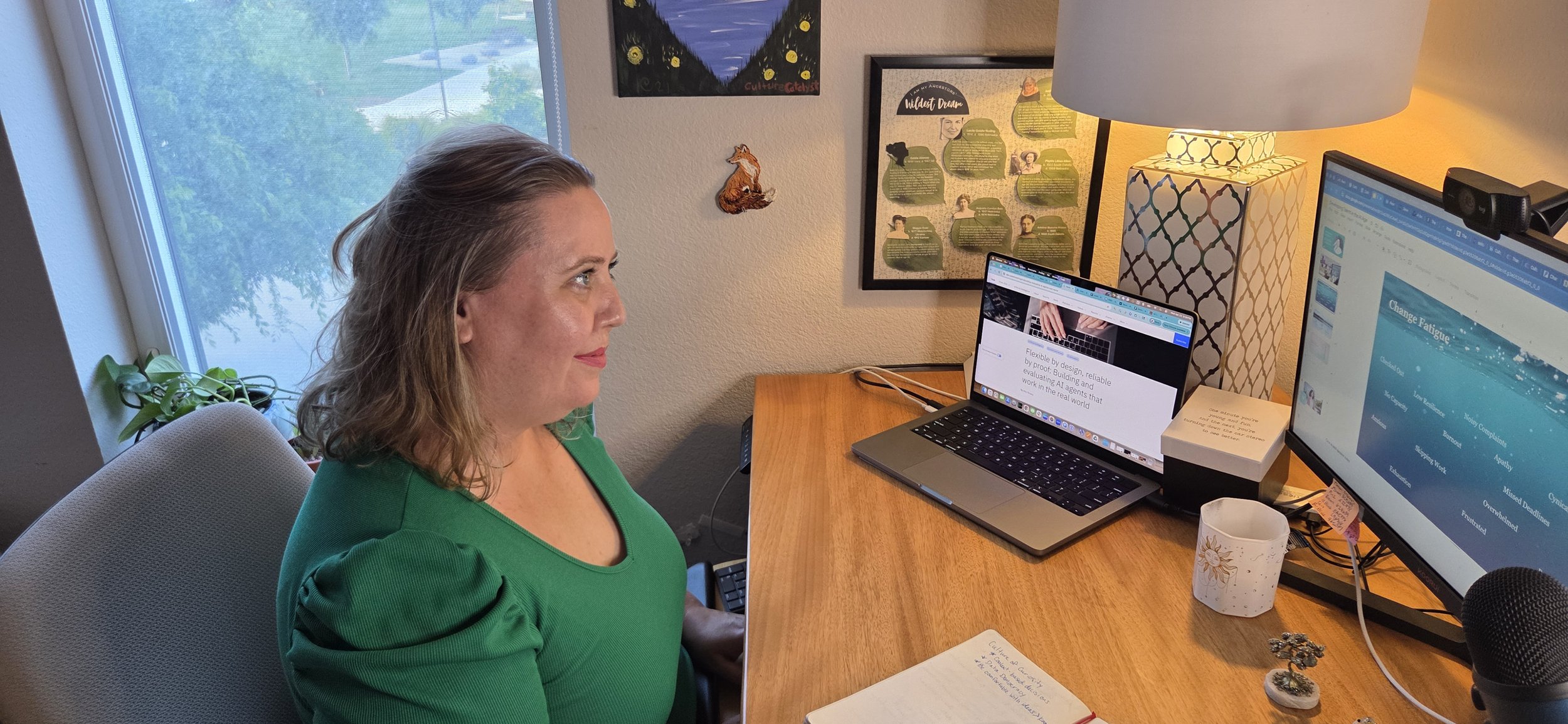Candice Heidebrecht listening to People Managers talk about conflict