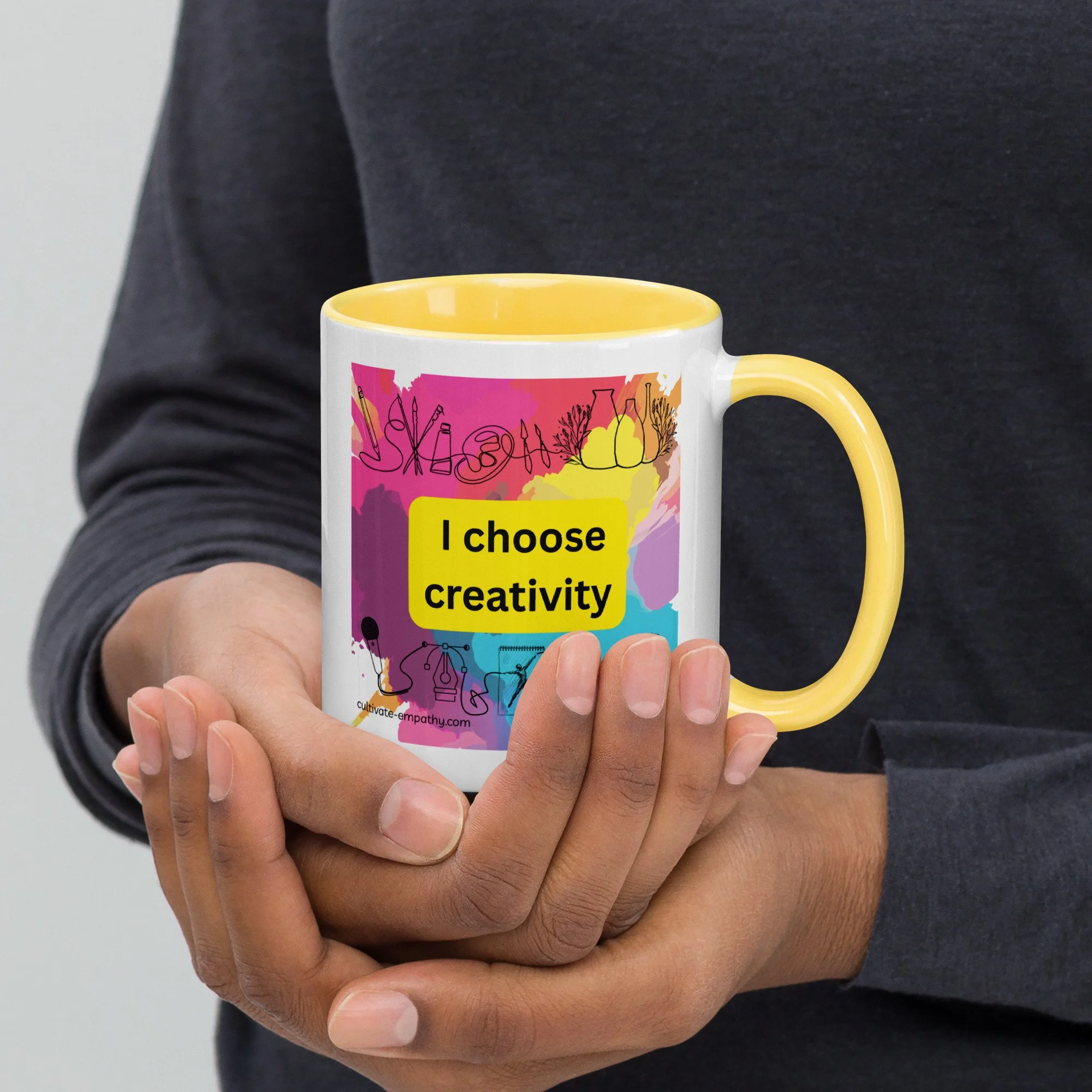 "Choose Creativity over Anxiety" Mental Health Mug