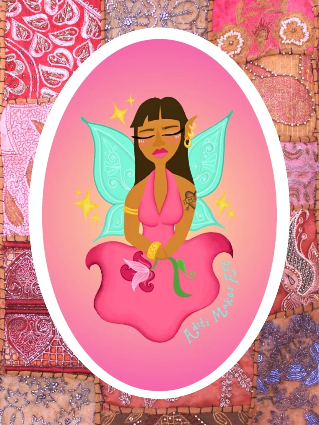 desi girl stickers available now on etsy &amp; my website 🪷🦜⭐️🐆💖🦚 link in bio :)

&bull; 3x2" - 3x3 inches
&bull; scratch-proof &amp; water-proof
&bull; perfect for laptops, water bottles, etc 

#southasian #desi #stickers #smallbusiness #a