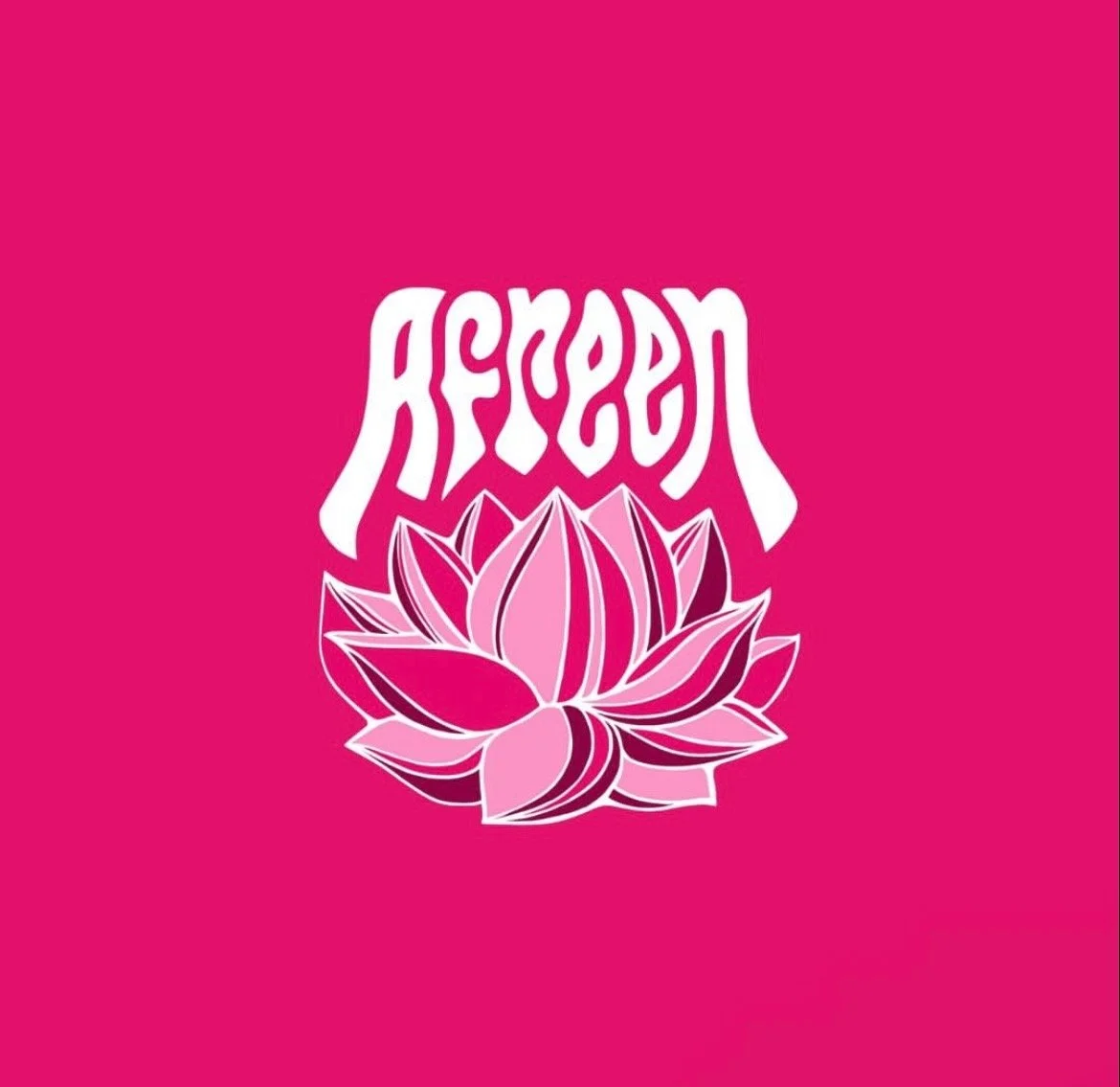 final draft - hand-made font and Rani Pink background