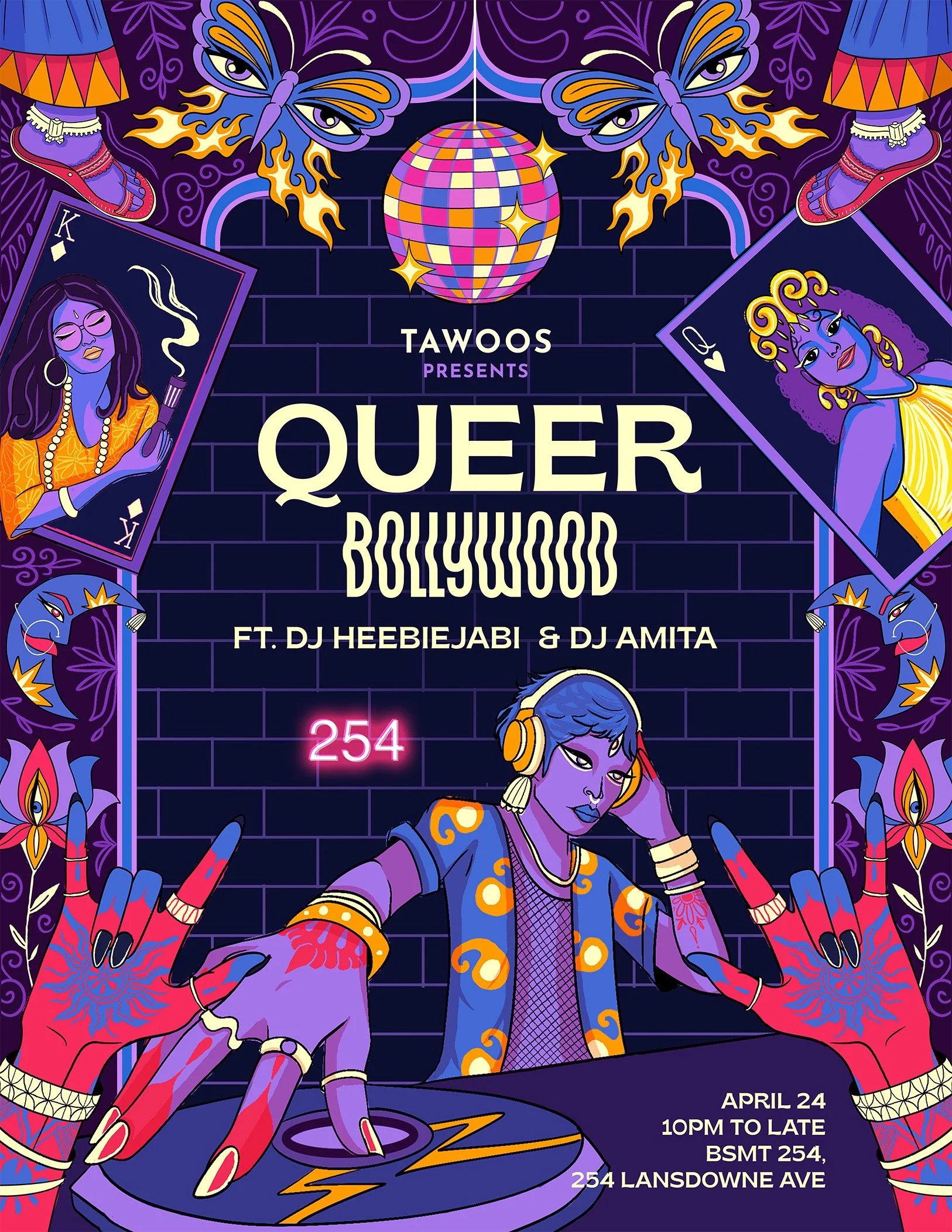 Tawoos Presents: Queer Bollywood ft. DJ Heebiejabi & DJ Amita