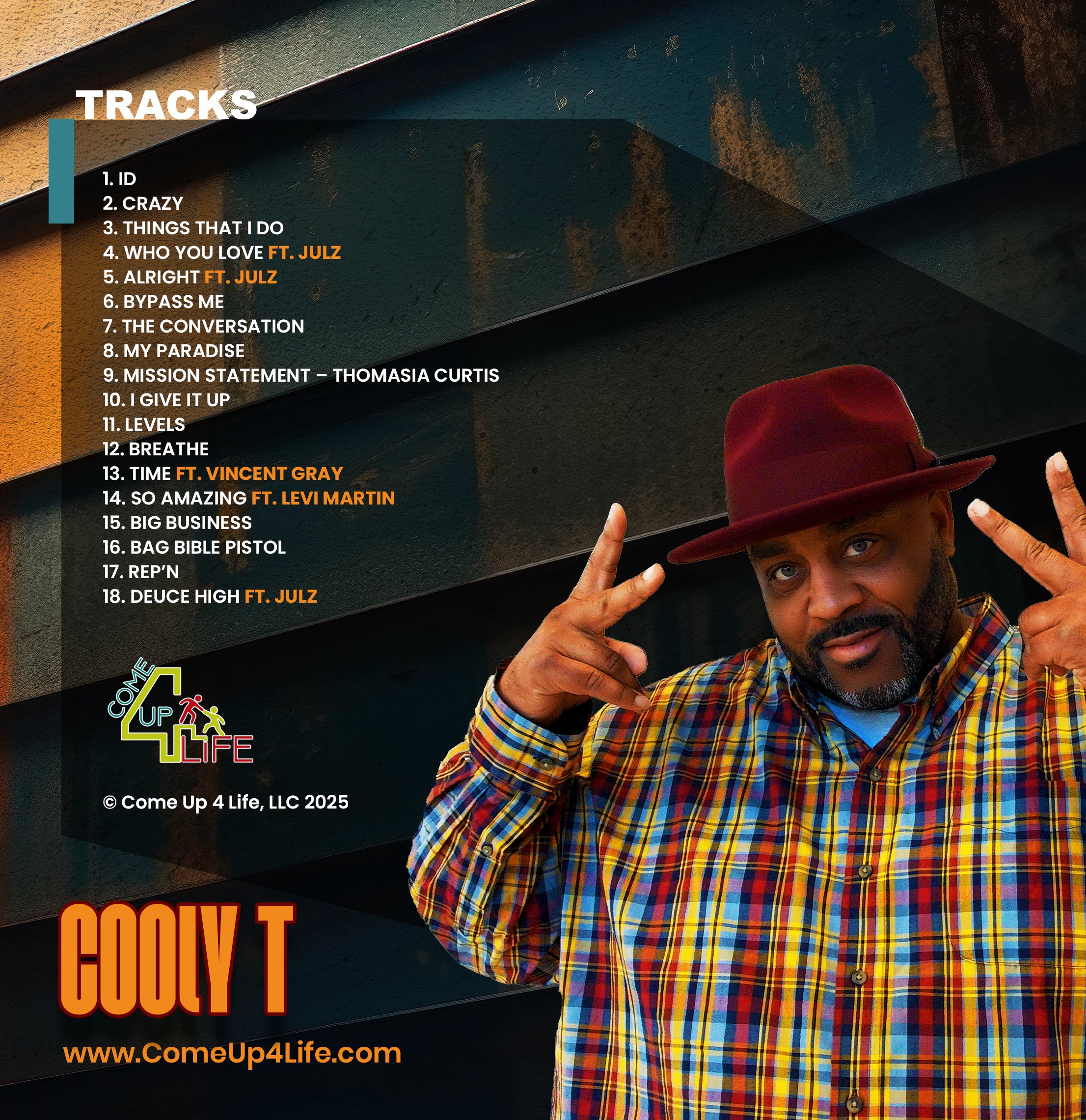 Cooly T Inspirational Dopeness Album Track List
